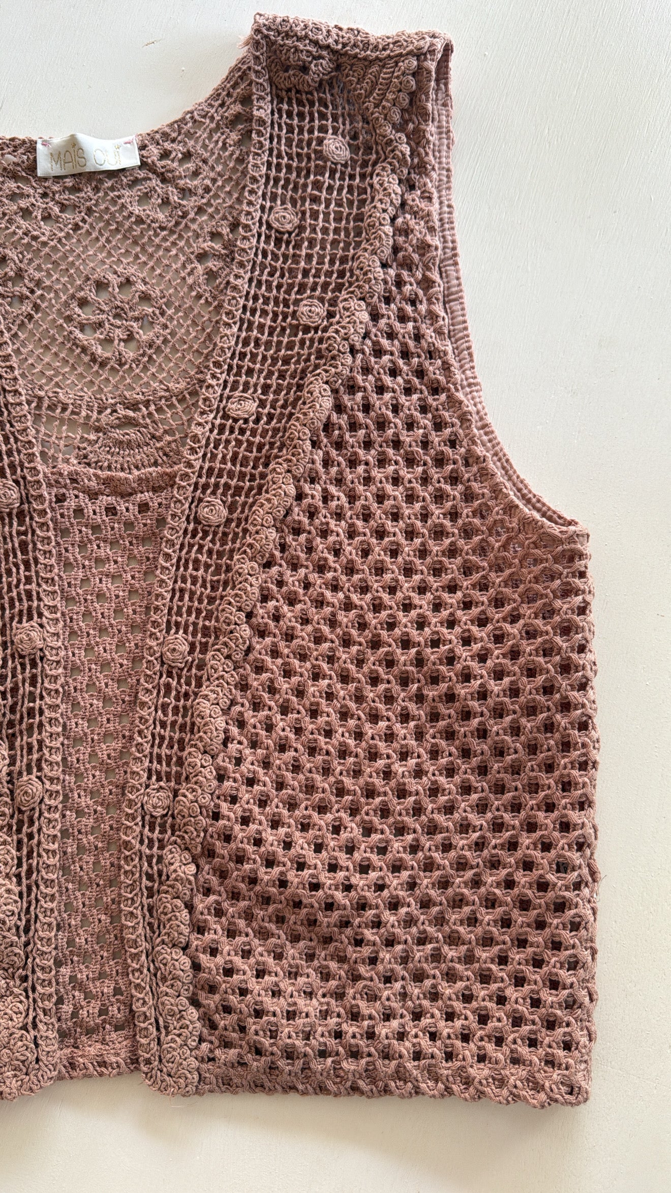 Gilet Numa vintage rose