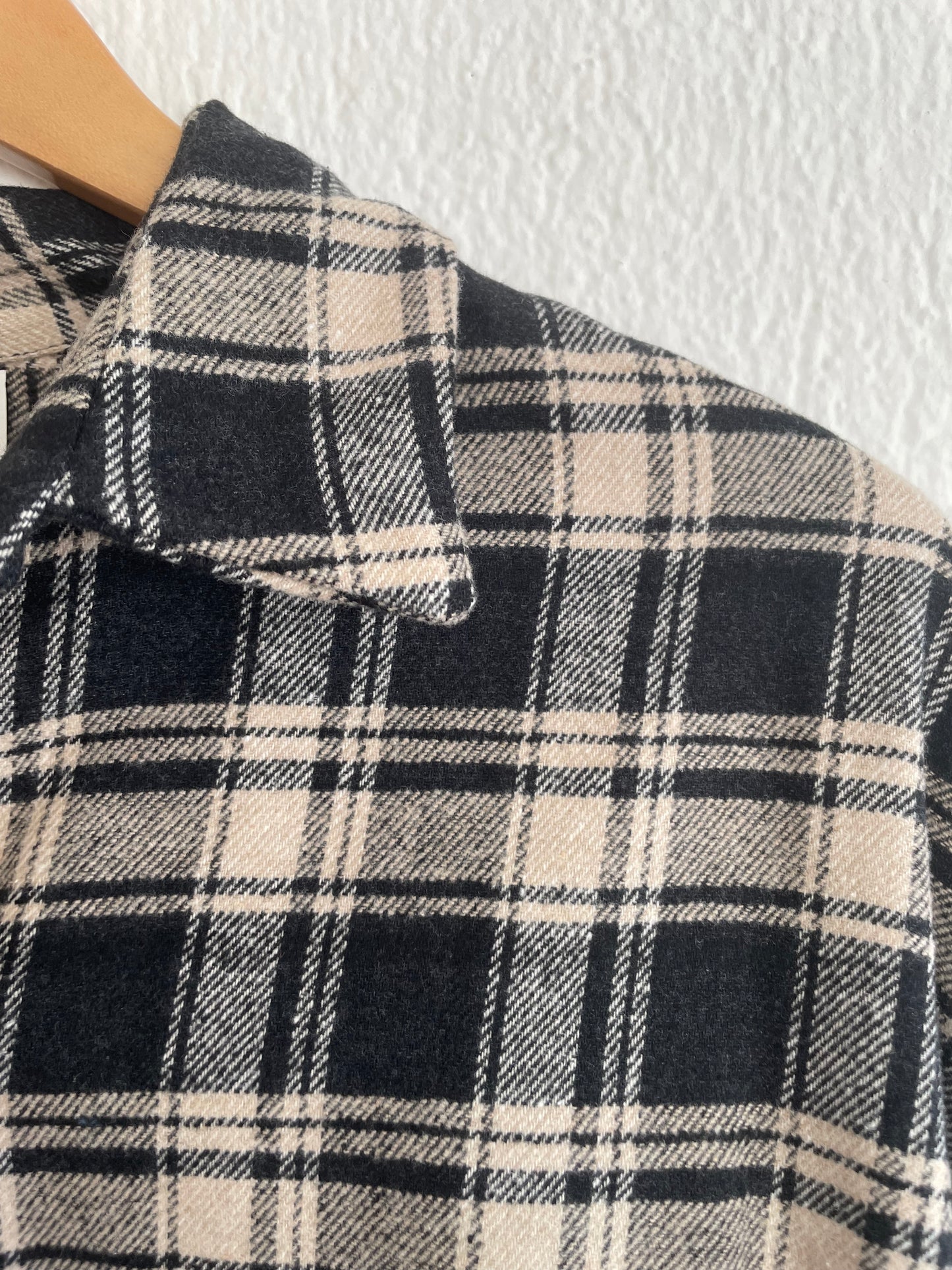 Camicia Dorotea check nera e panna