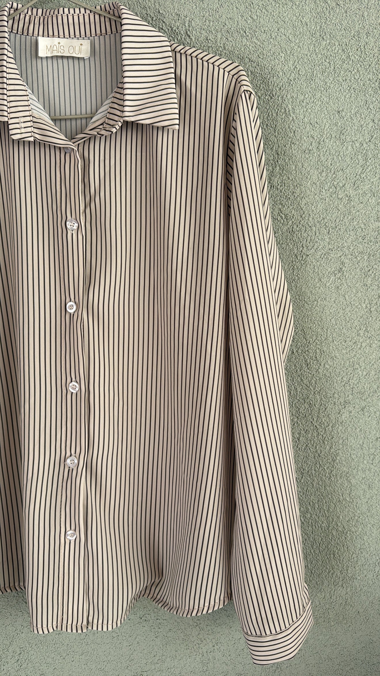 Camicia Eugenia White Strip Black