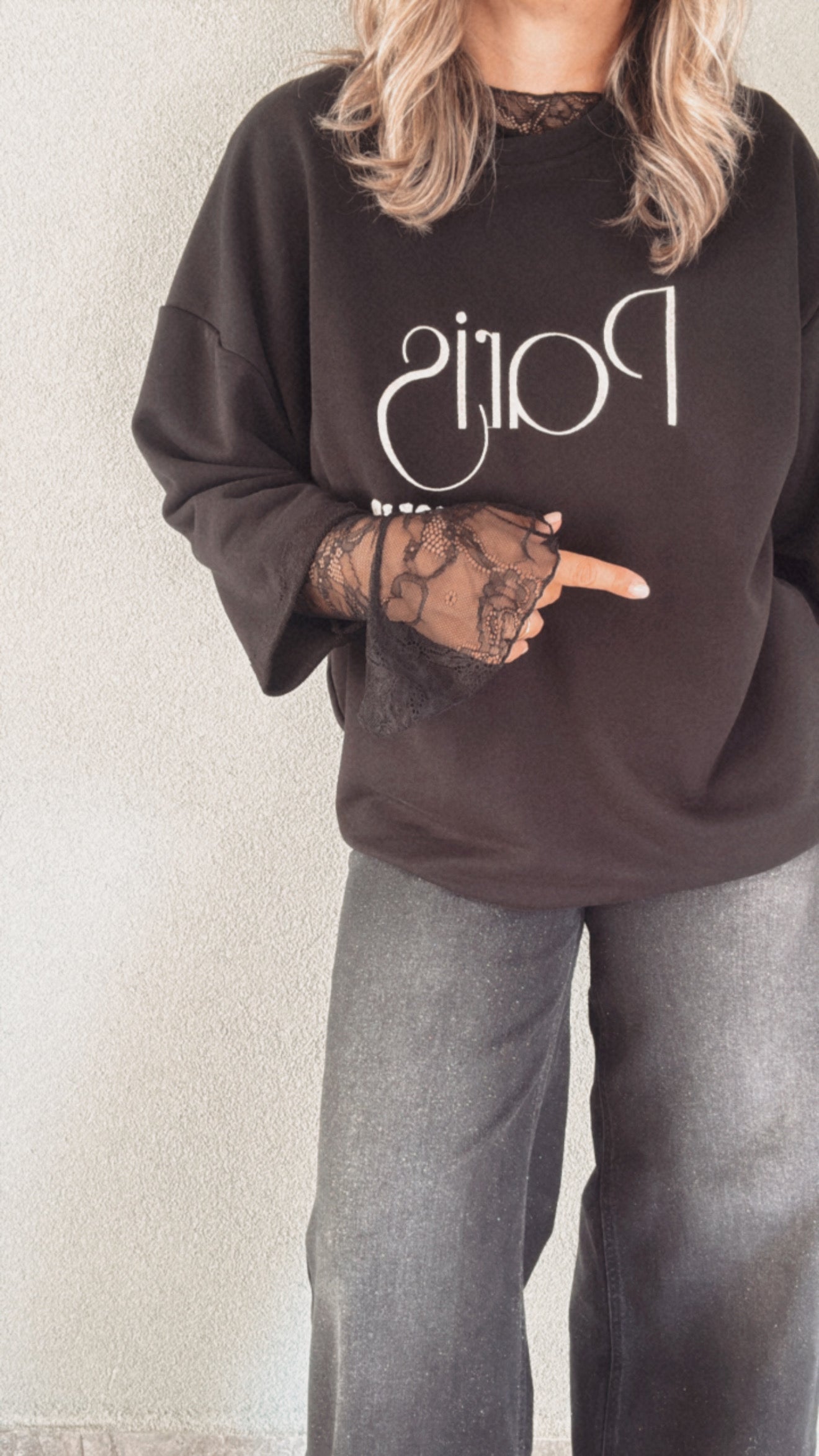 Maglia Paris Amour black