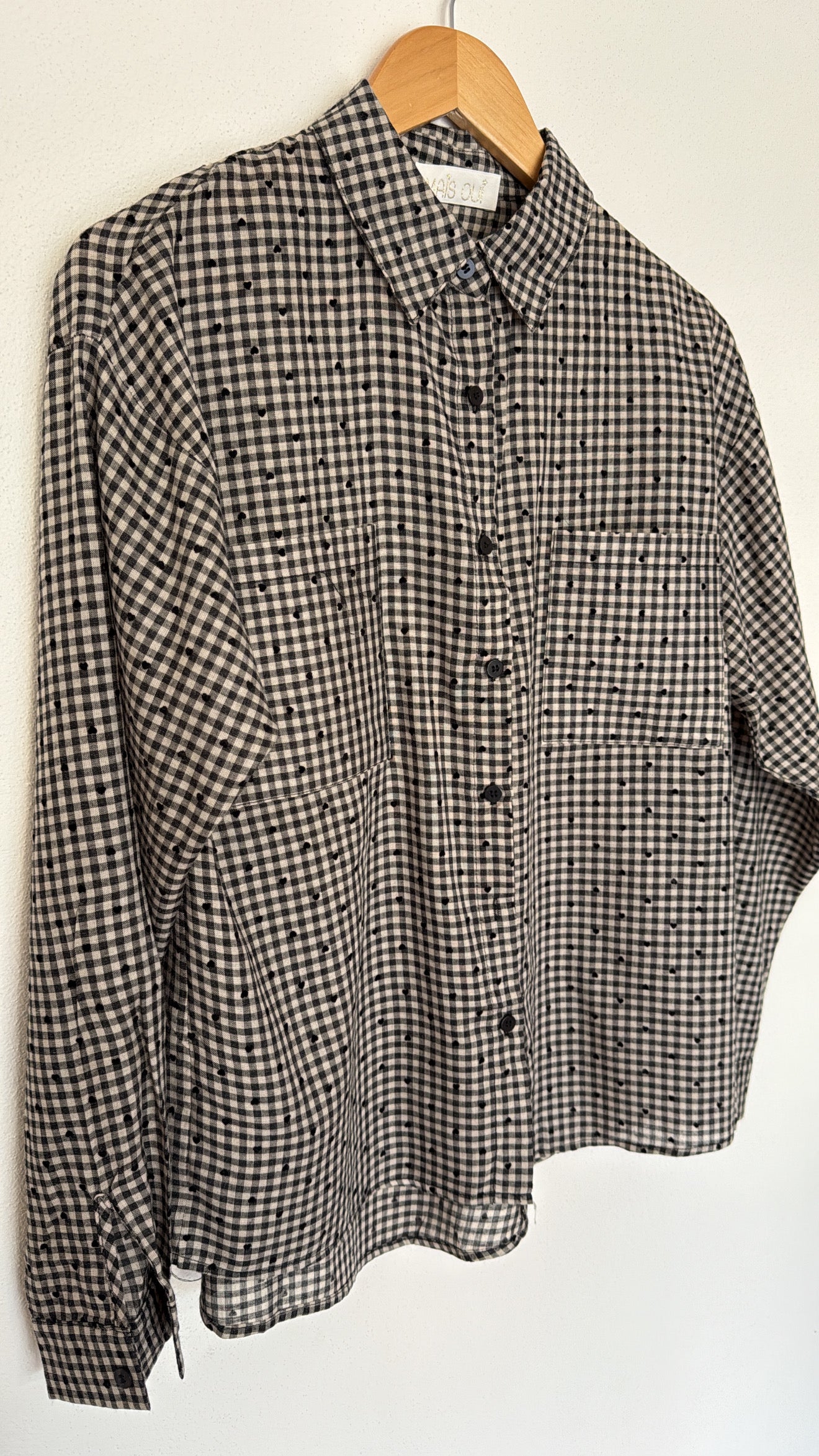 Camicia Clementina check black