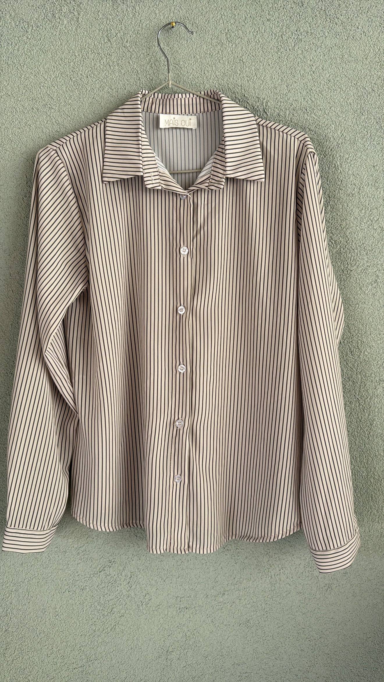Camicia Eugenia White Strip Black