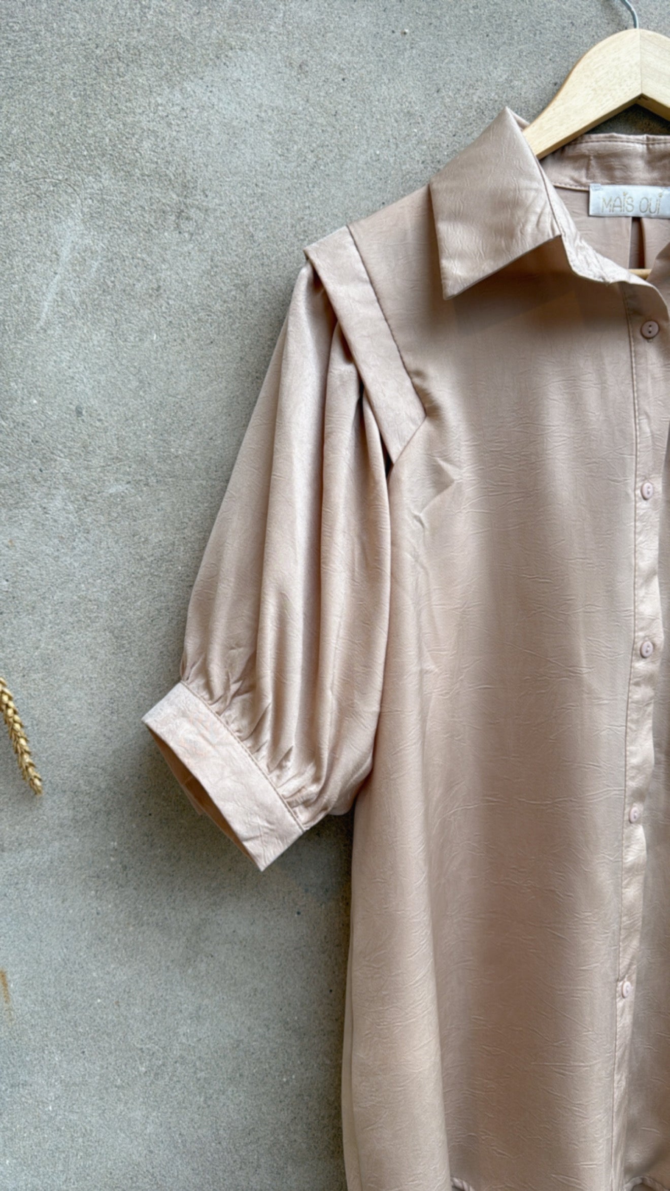 Camicia Satin cipria