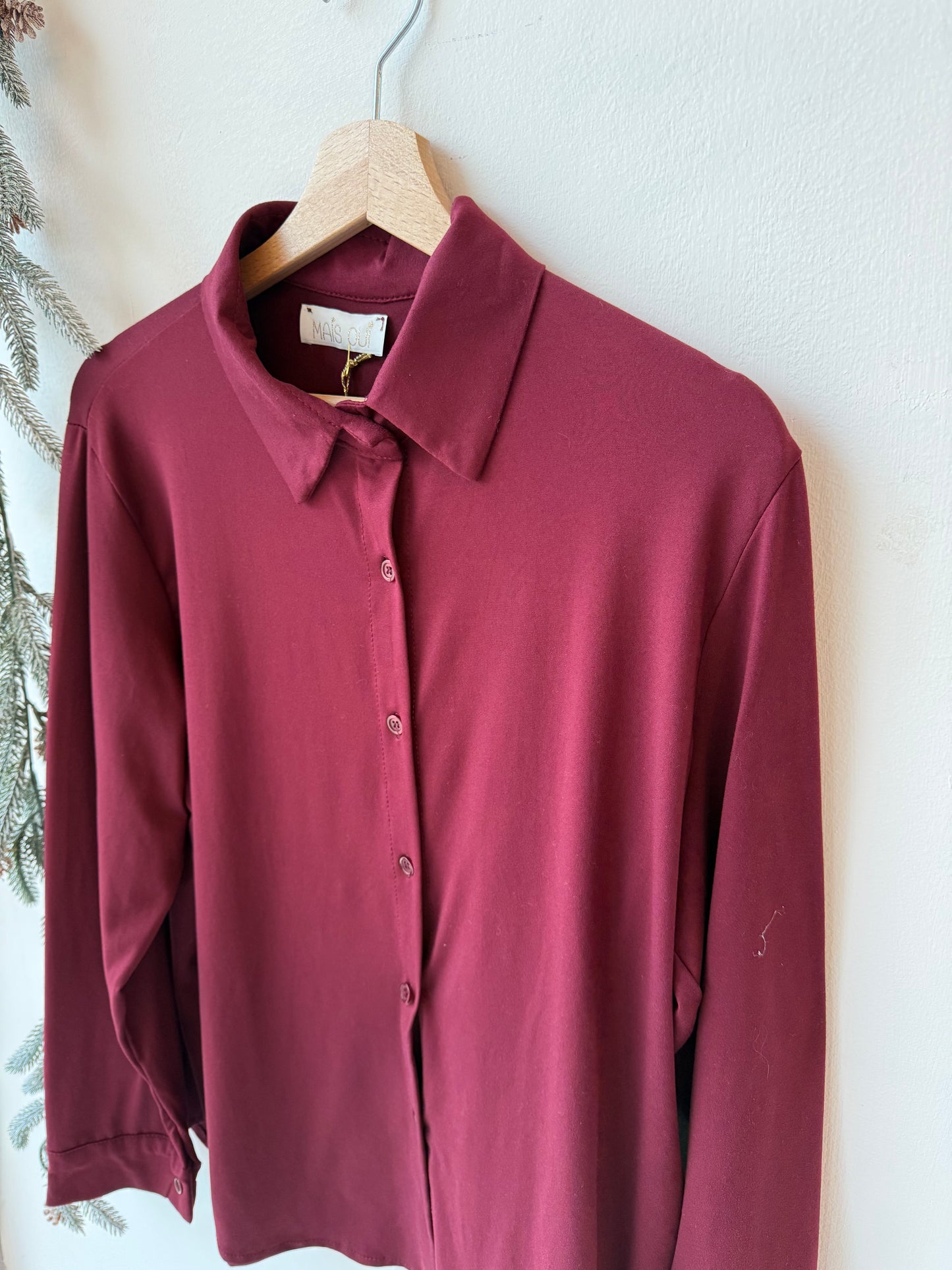 Camicia Amandine burgundy