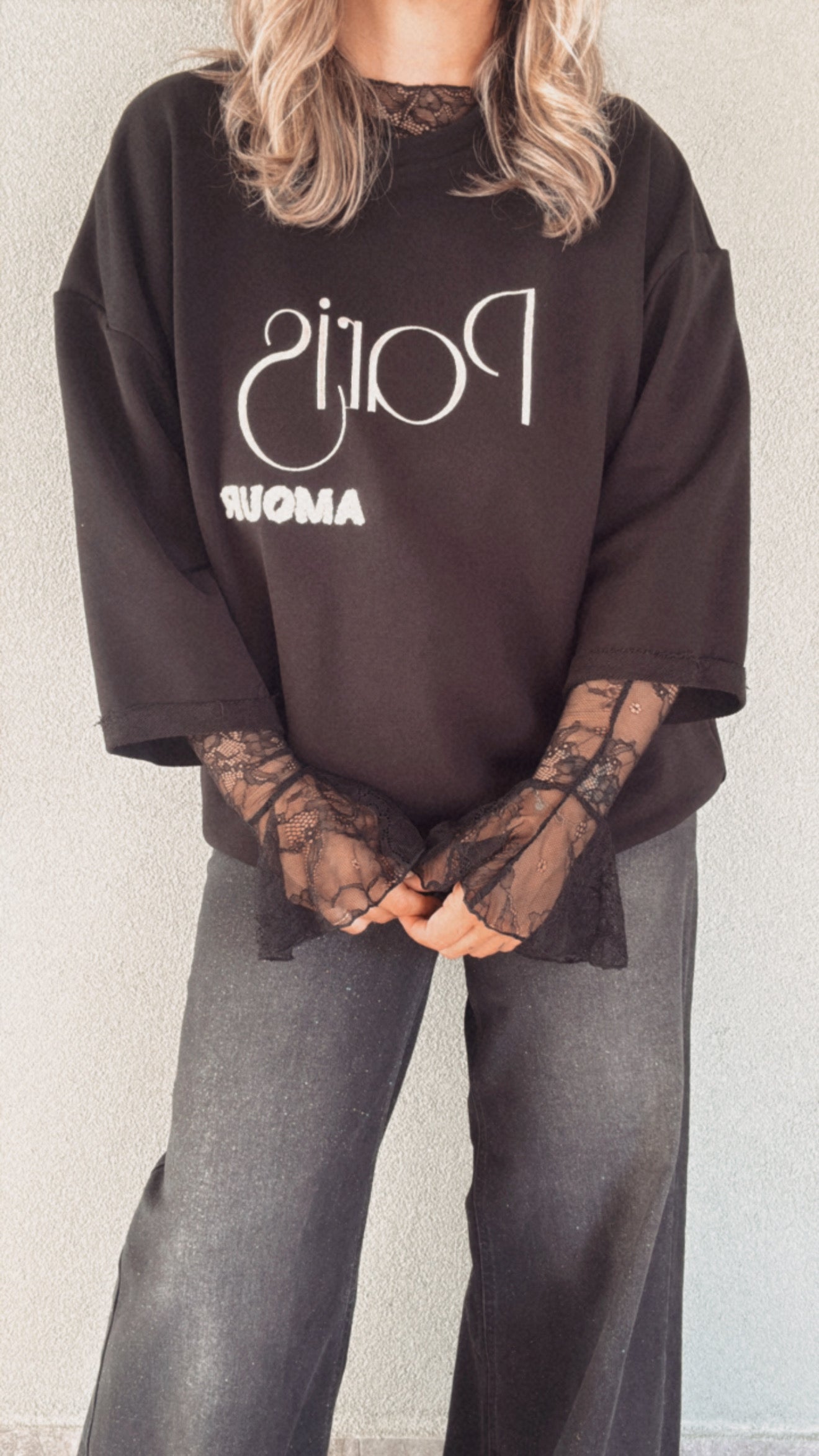 Maglia Paris Amour black