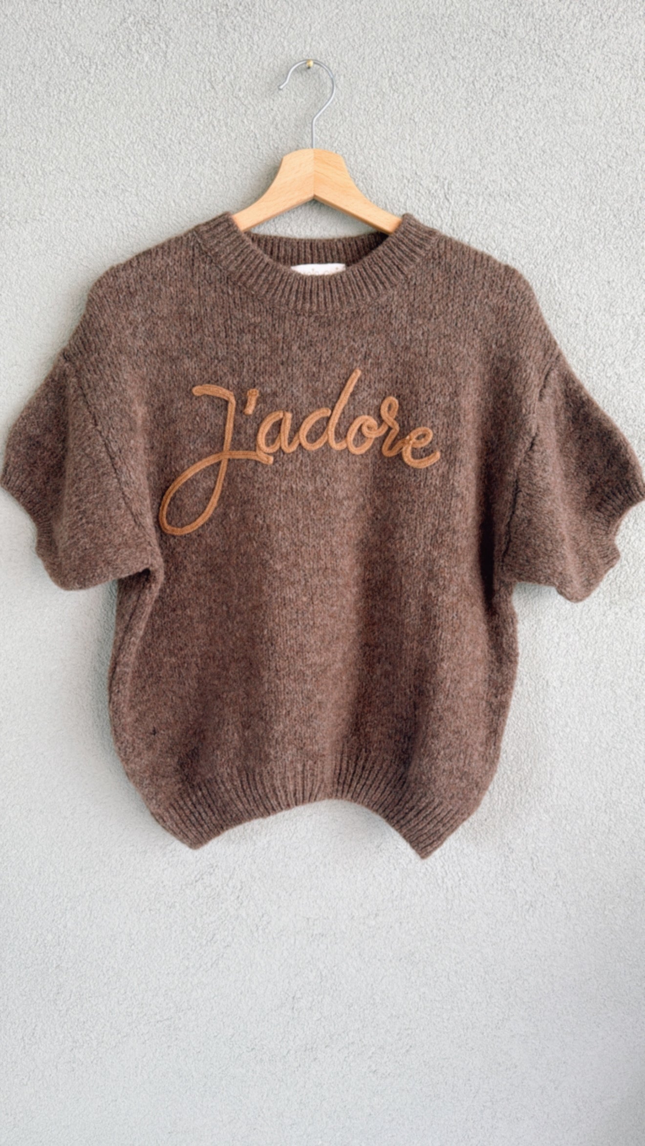 Maglia J'adore dark taupe