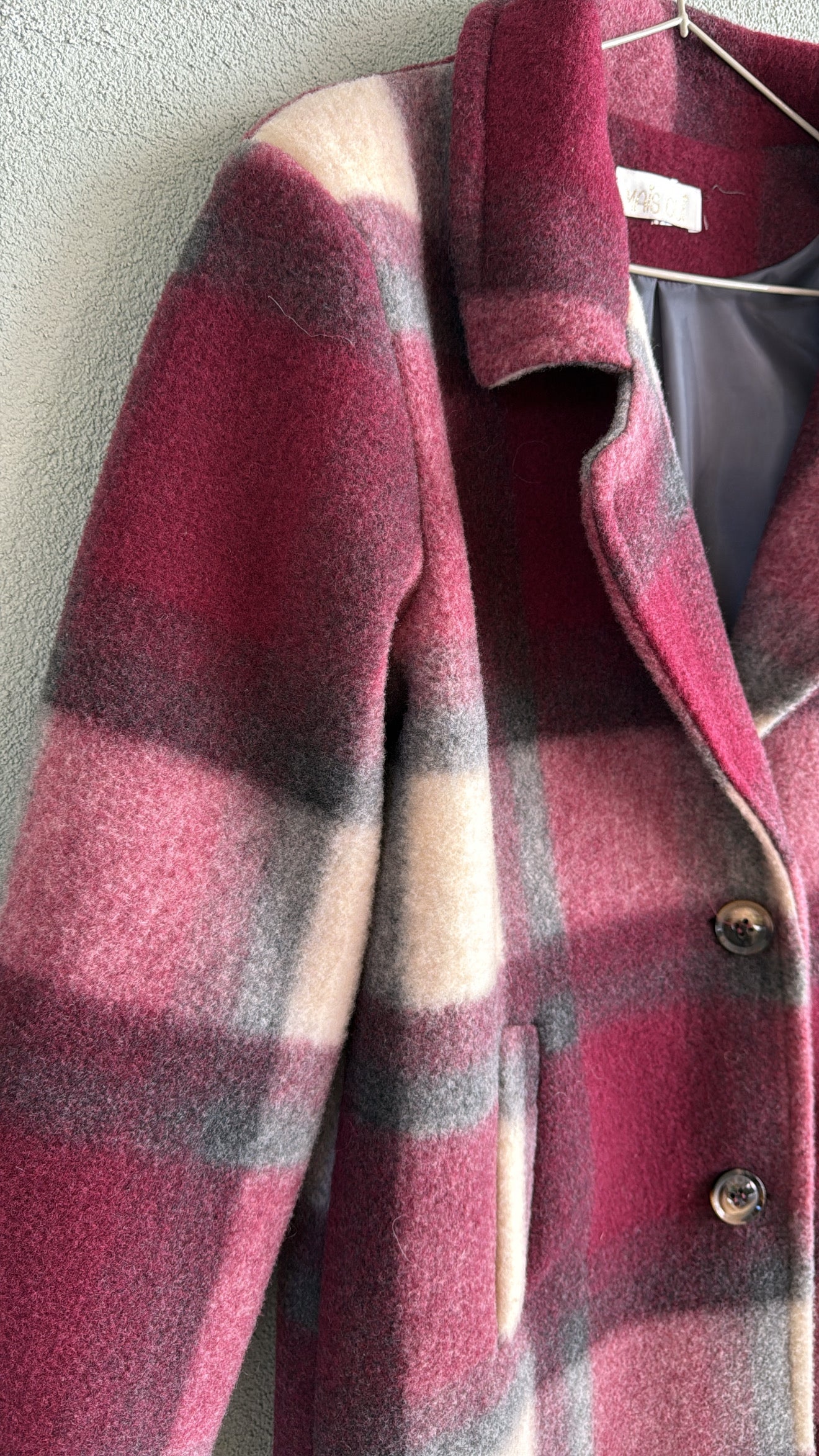 Giaccone Telma Check Burgundy