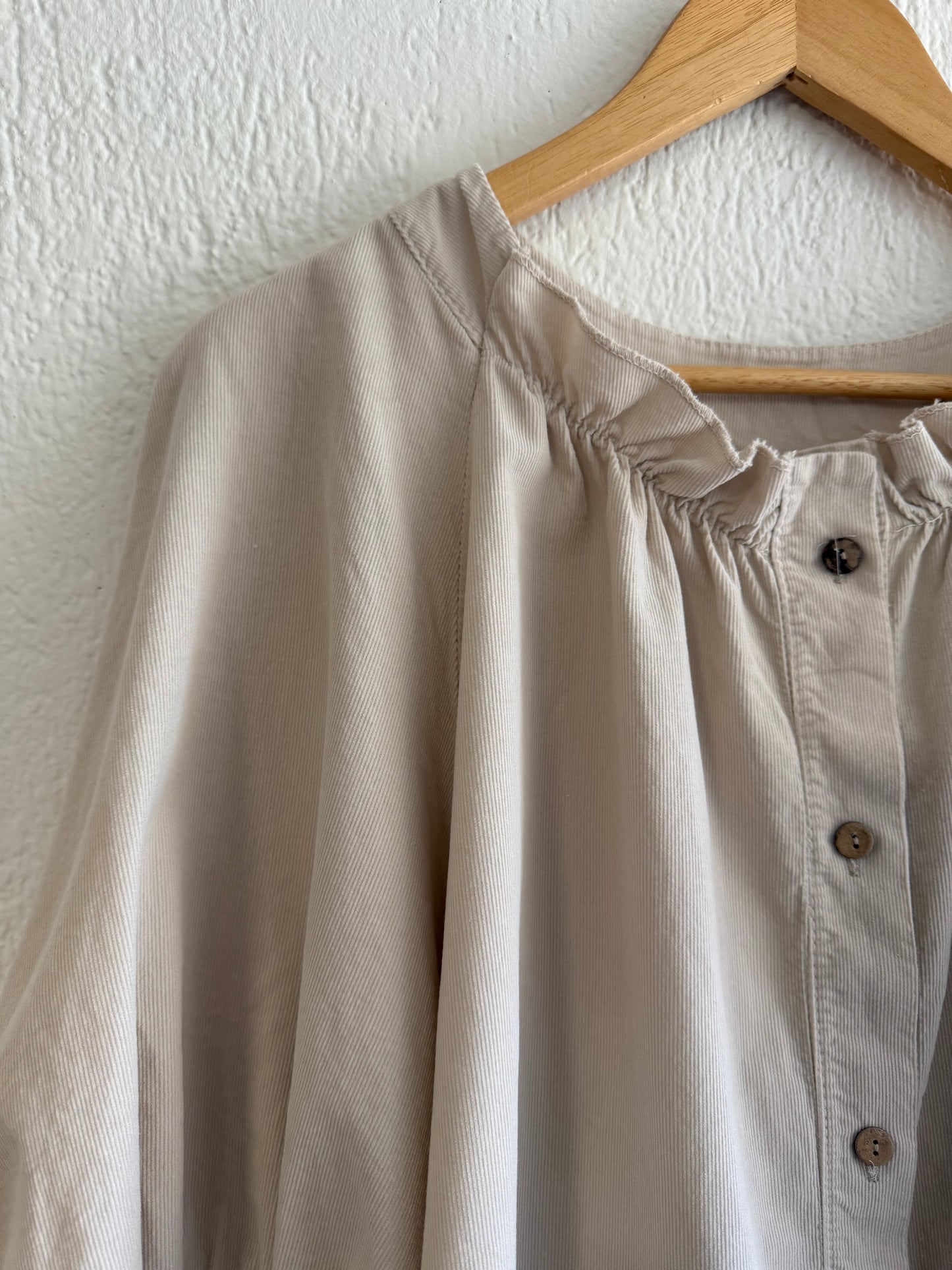 Camicia Angel microcostina naturale