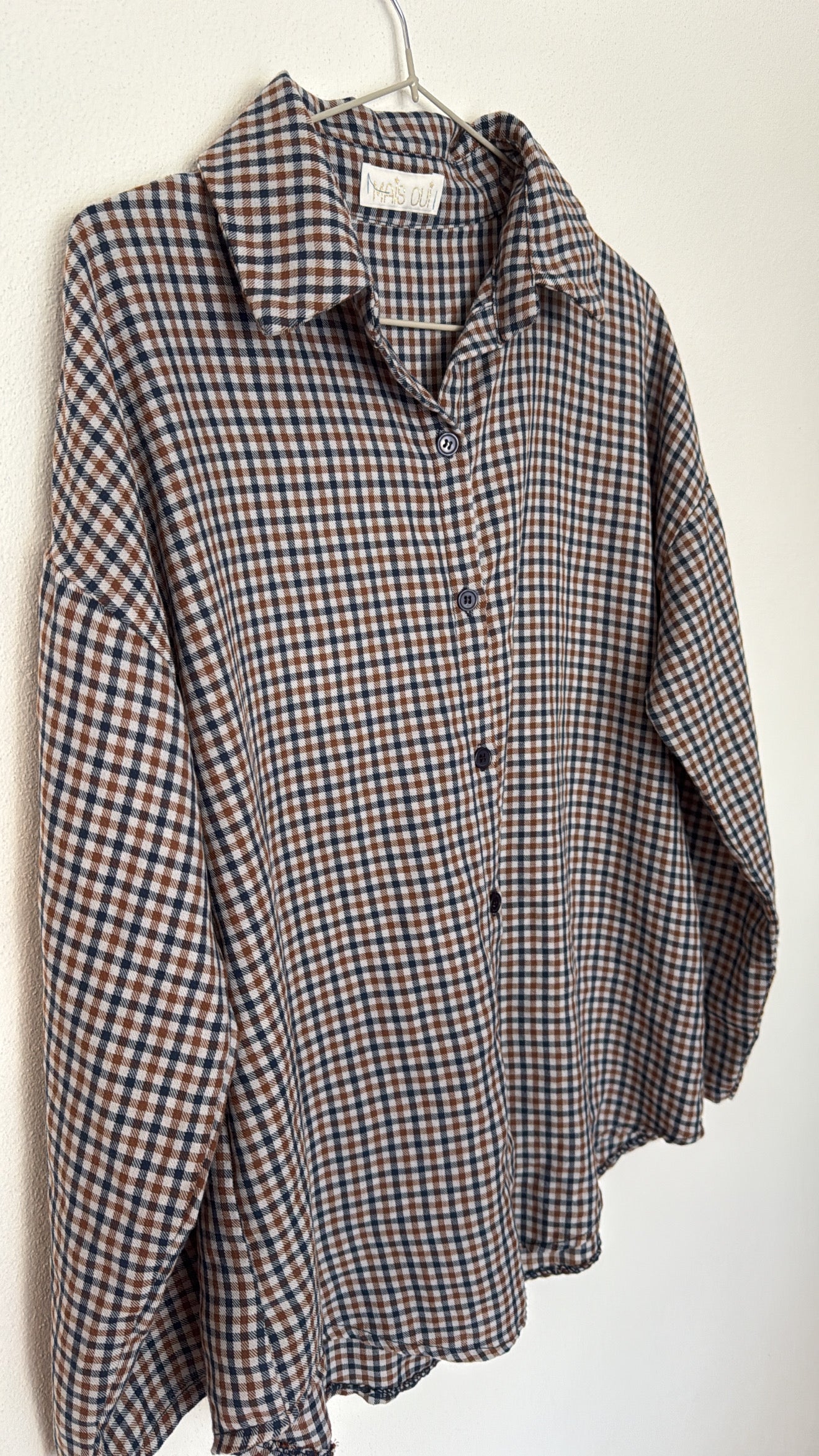 Camicia Wayne check navy
