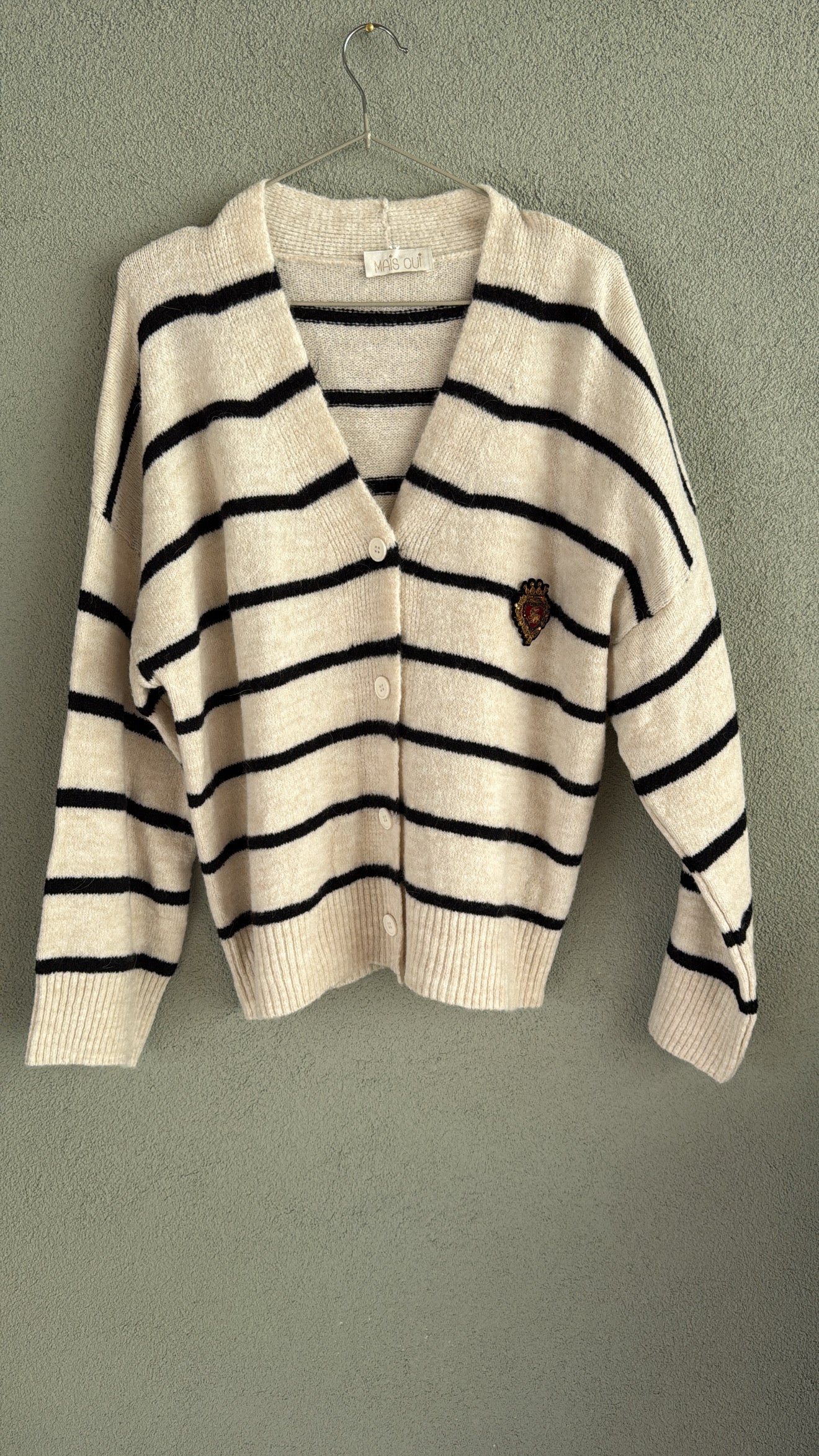 Cardigan Oxford White