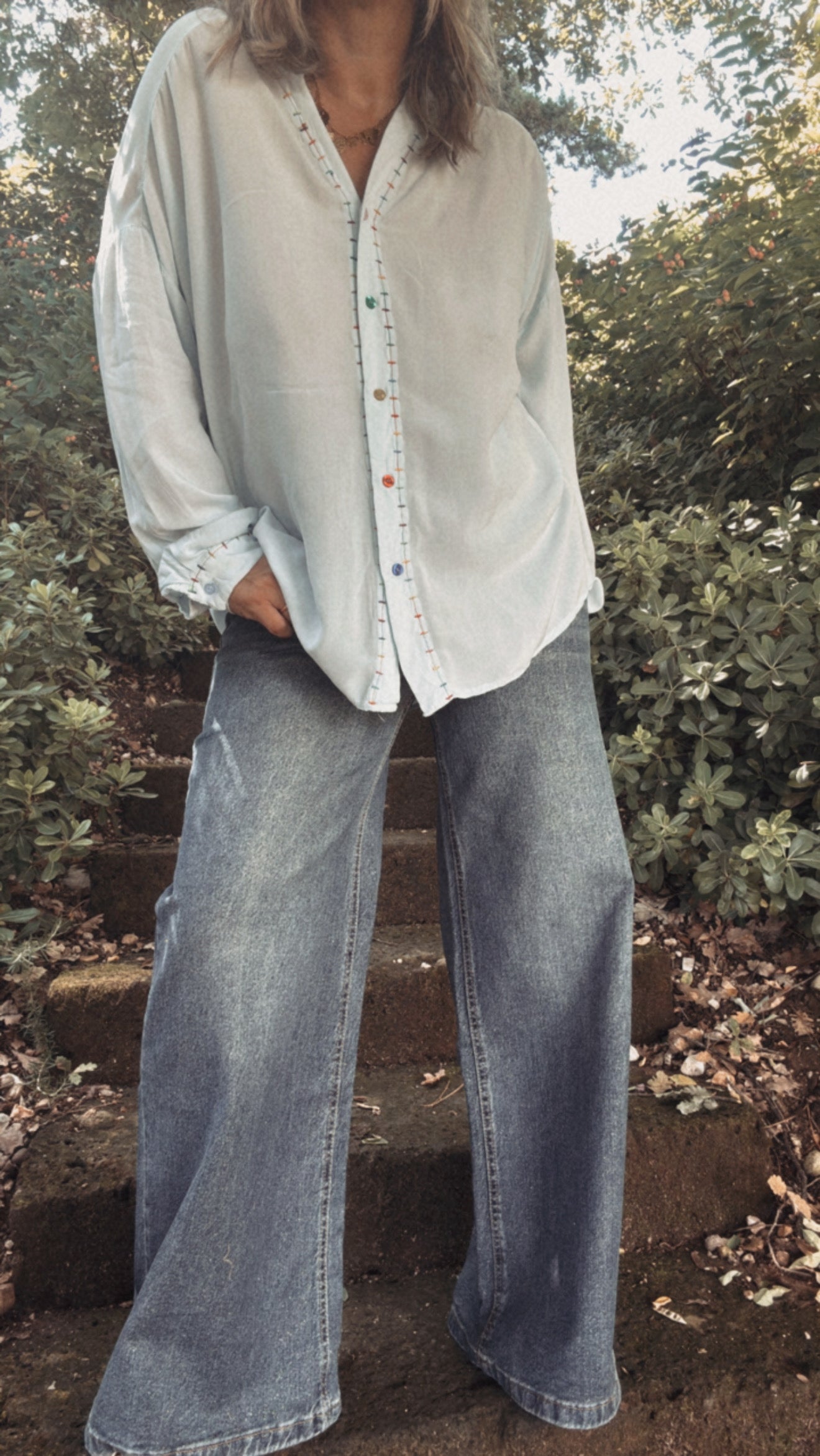 Camicia Blur azzurro