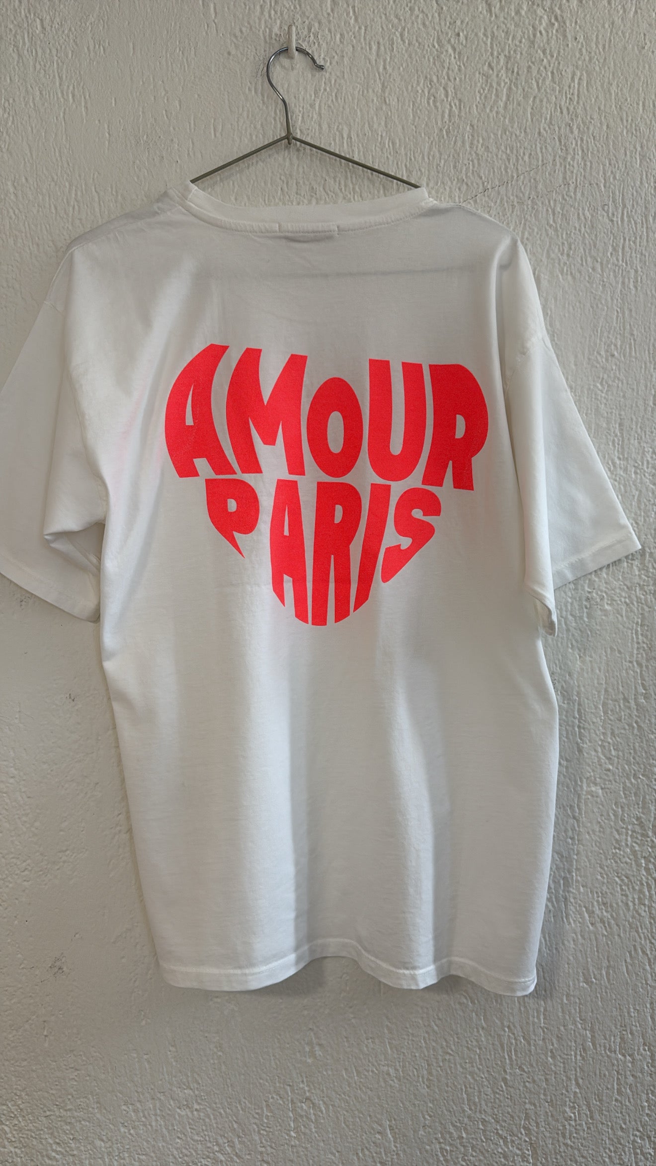T-shirt Amour Paris bianca