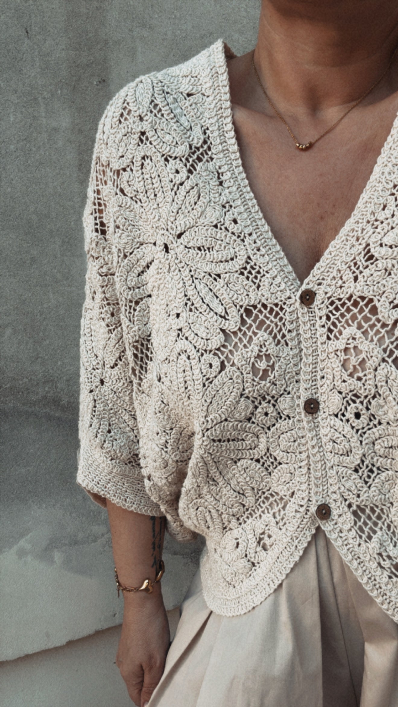Cardigan Leà ecru