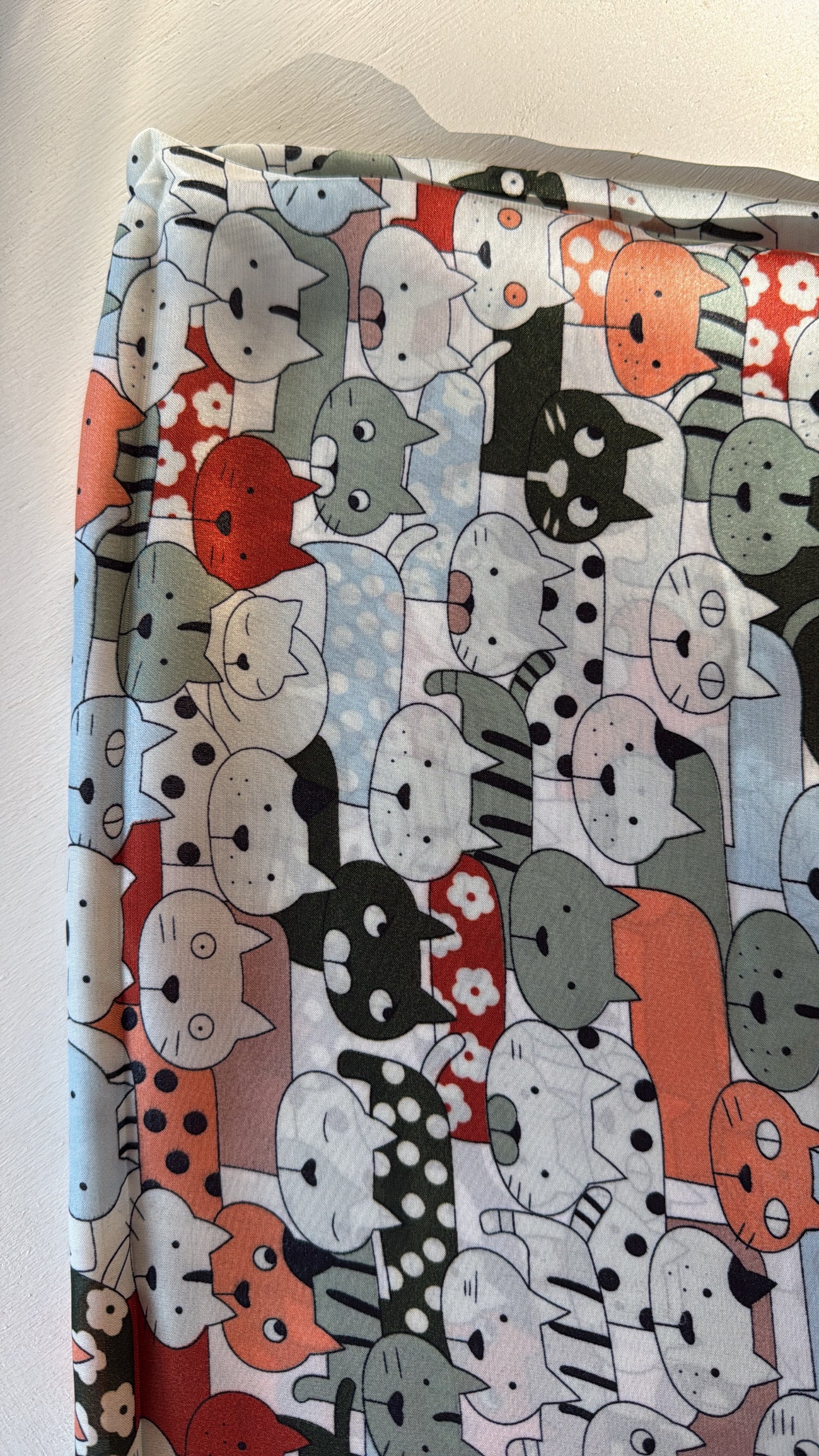 Foulard Les Chats green