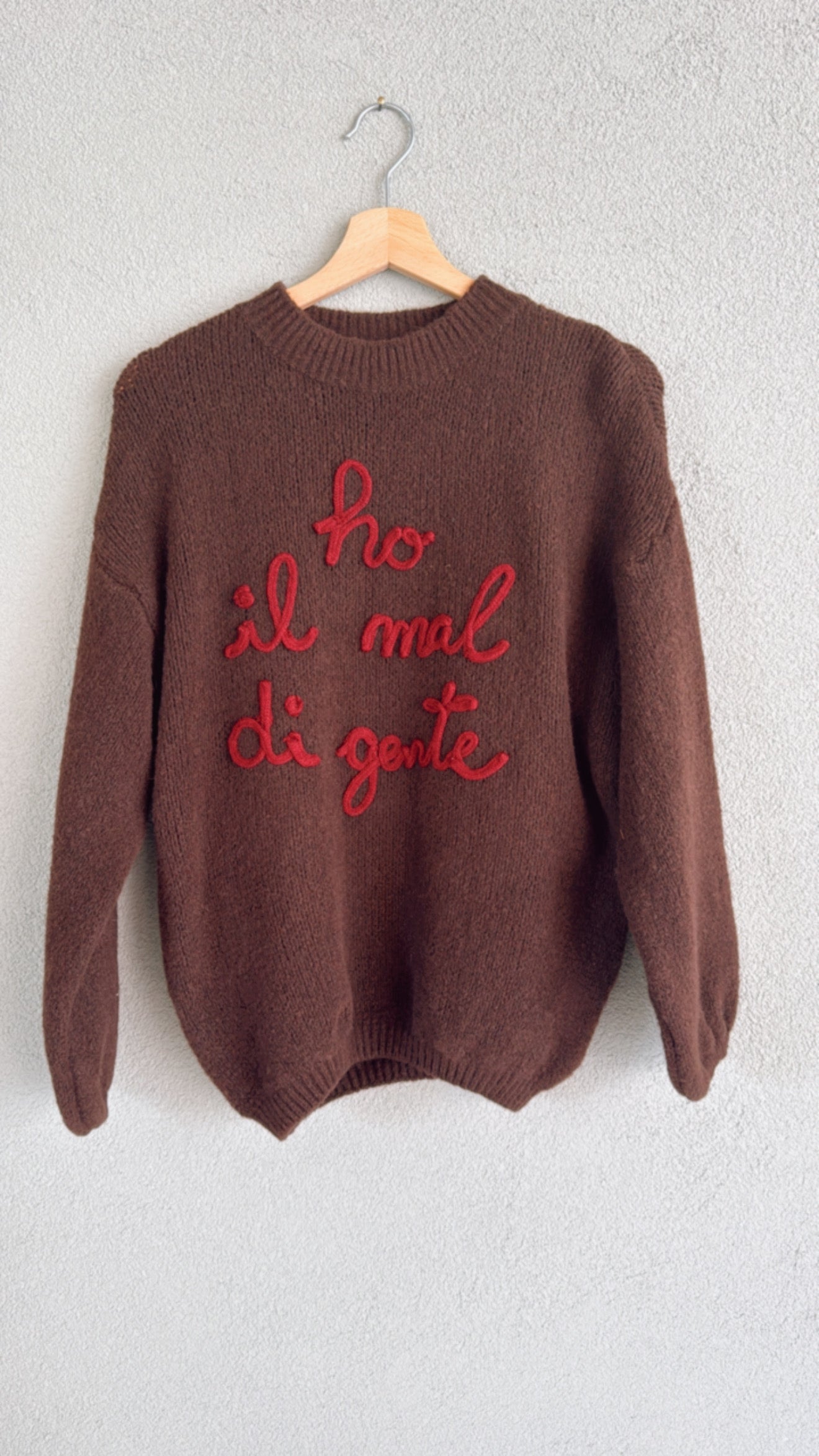 Maglia Ho il mal di gente choco