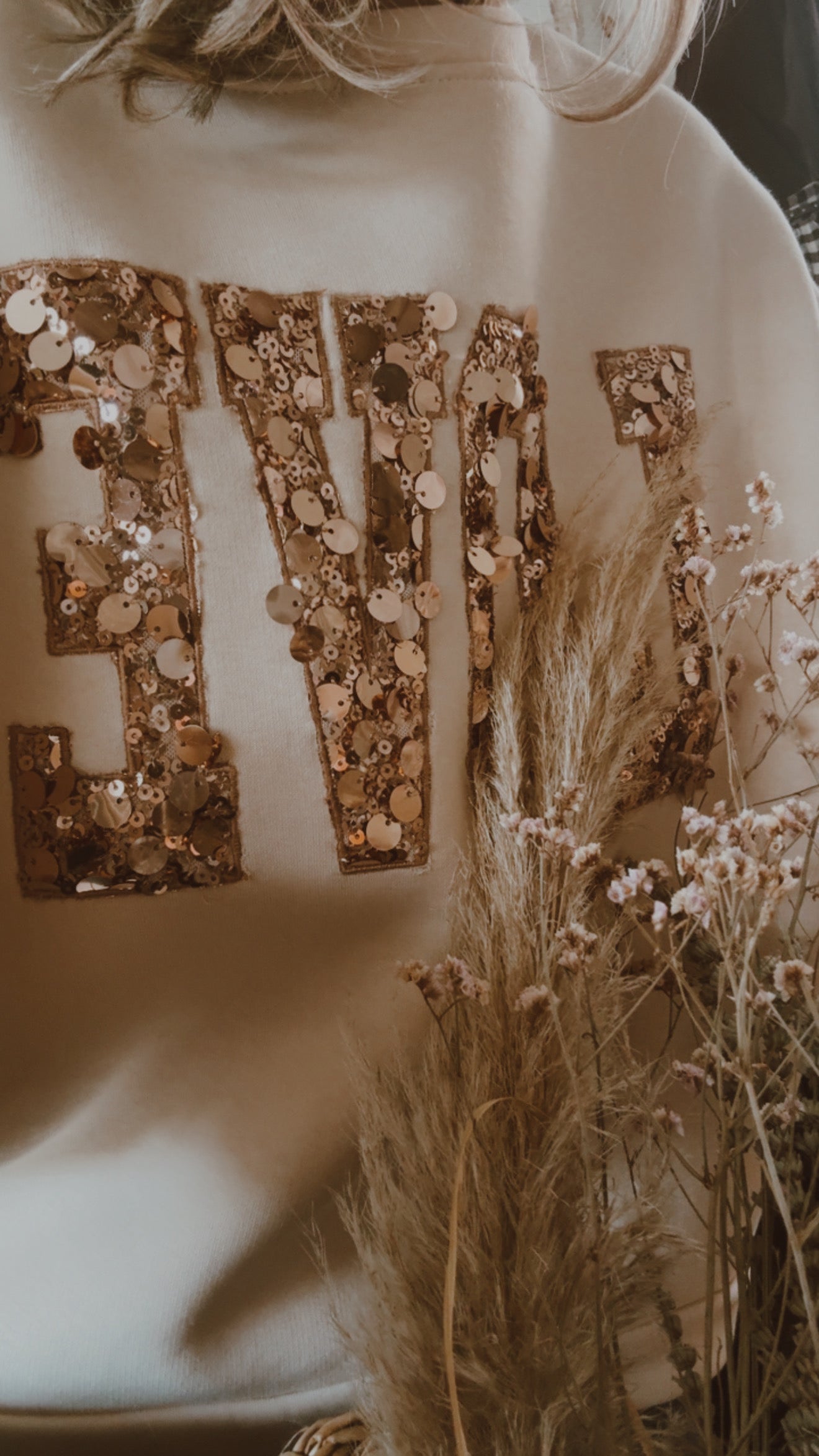 Felpa Sparkly natural