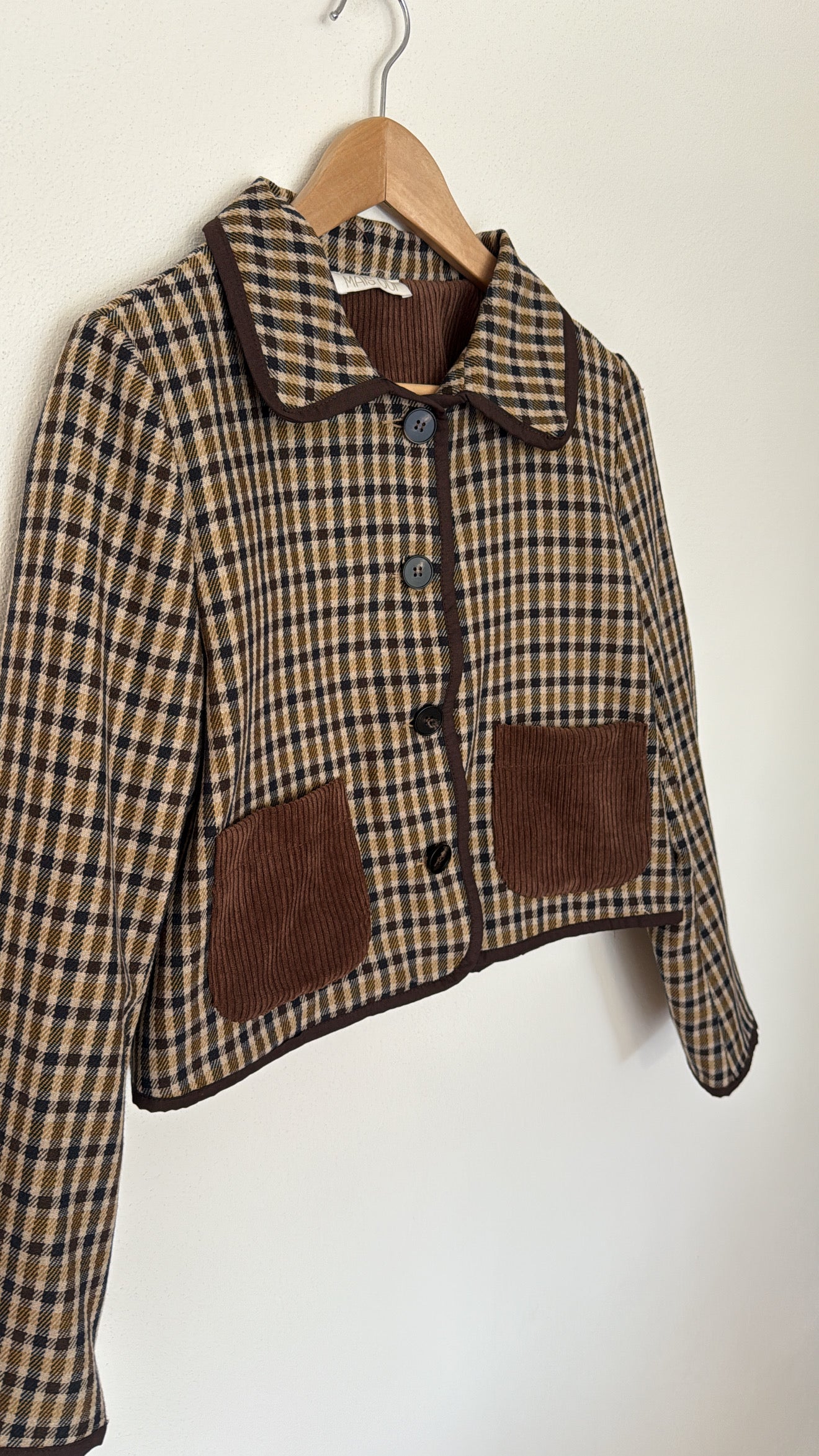 Giacca Roy check brown