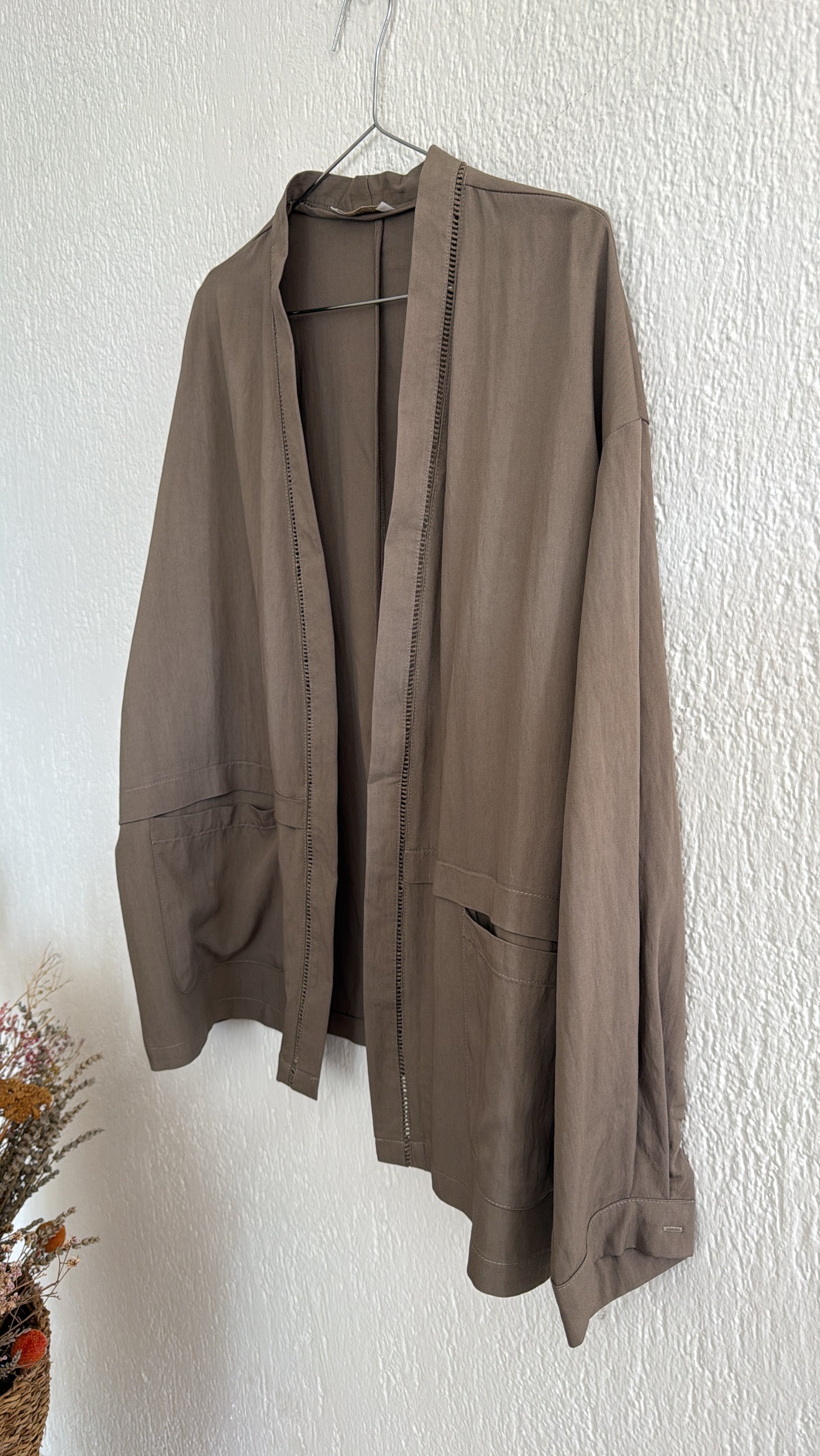 Giacca Kimono Asia taupe