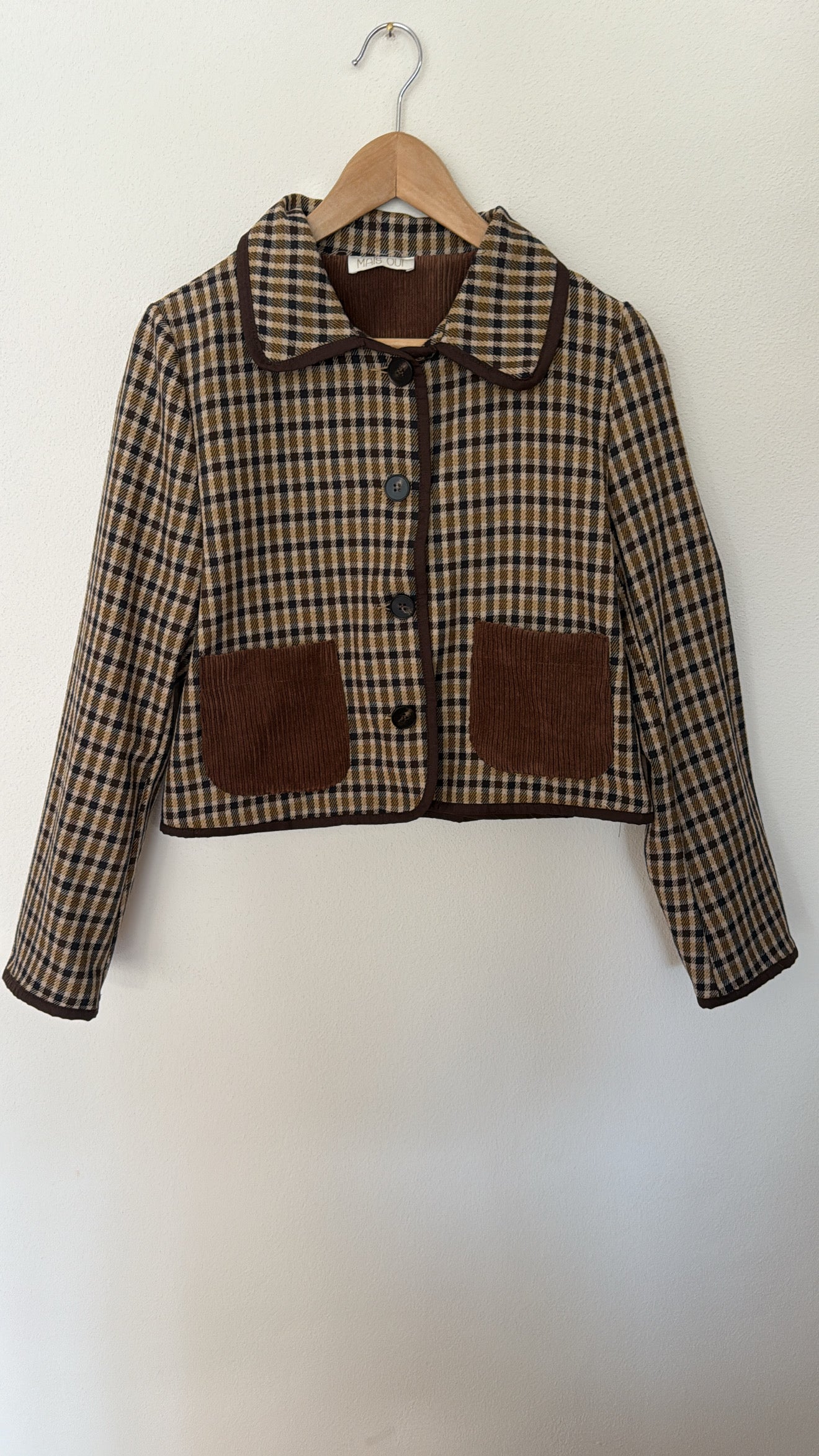 Giacca Roy check brown