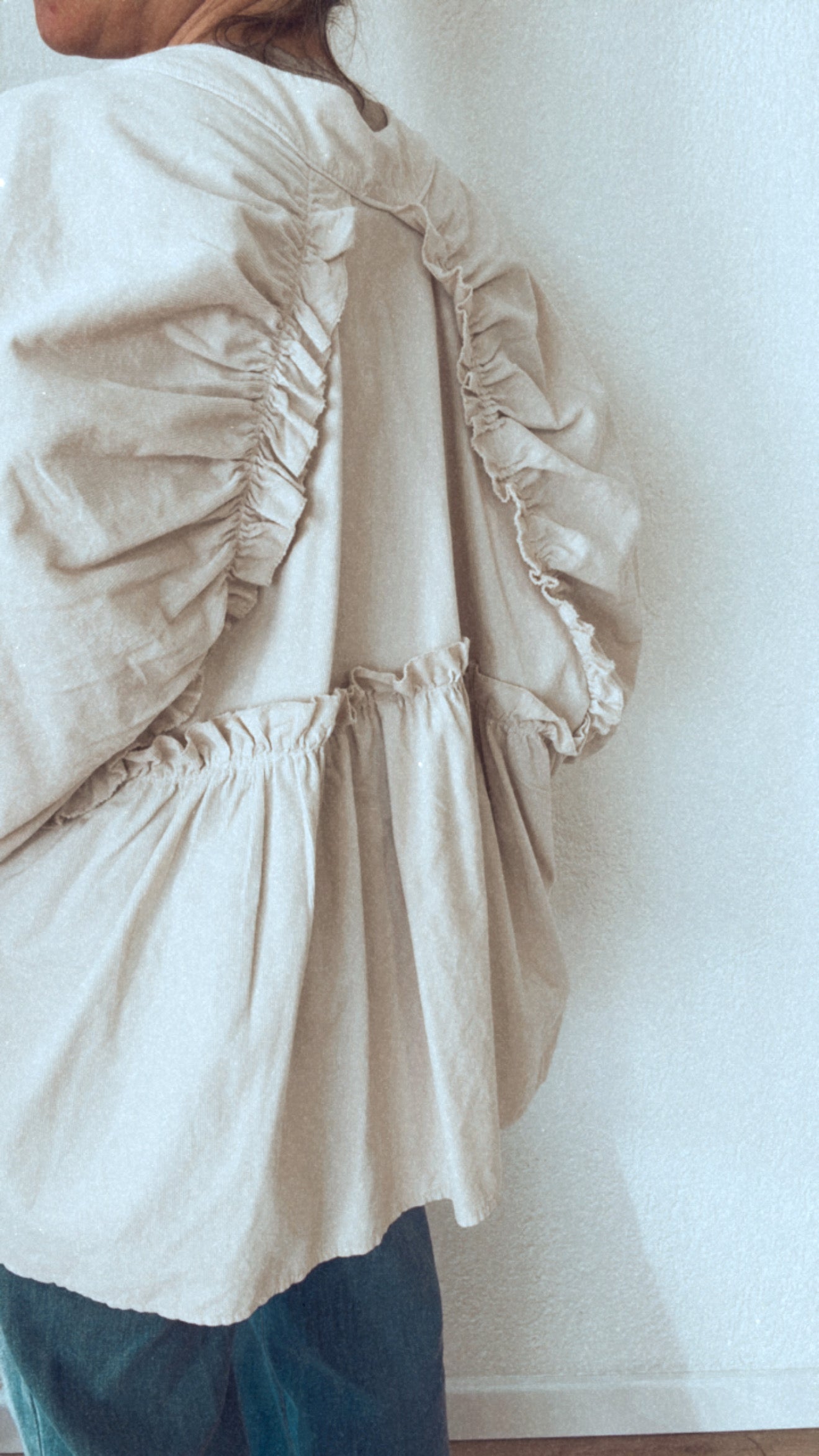 Camicia Angel microcostina naturale