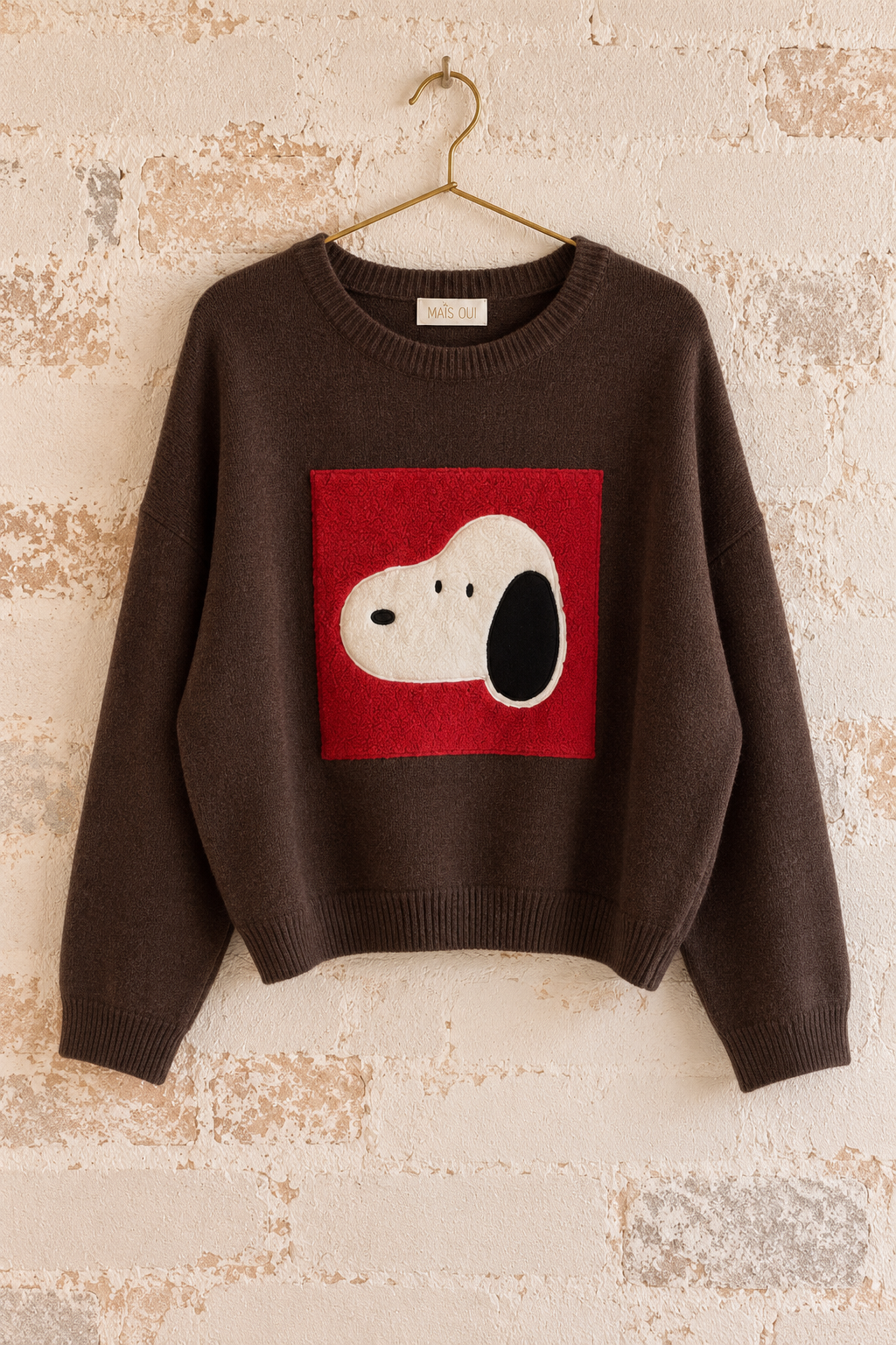 Maglia Snoopy dark coffee