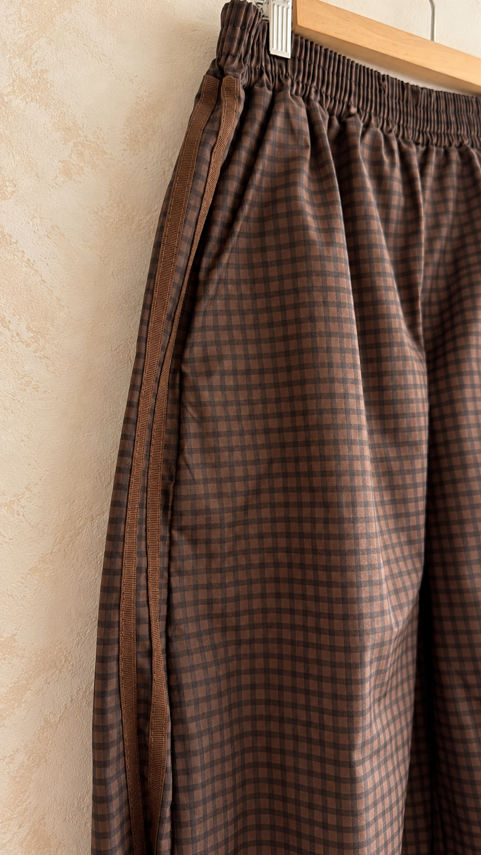 Pantalone Sarya check choco