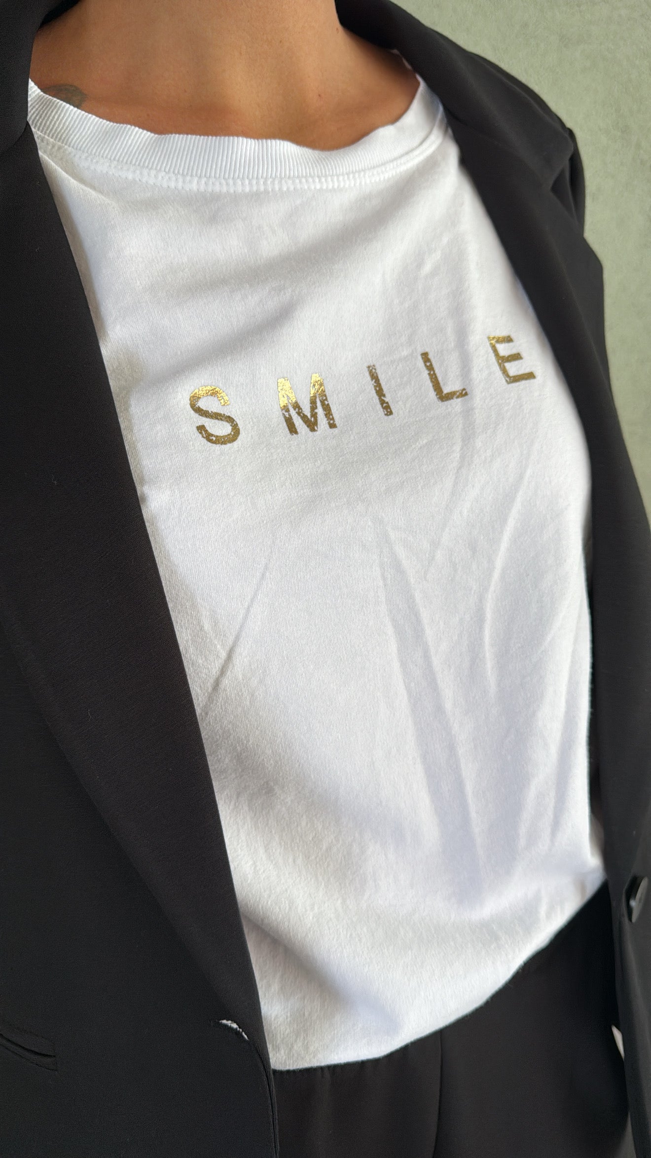 T-shirt Smile white