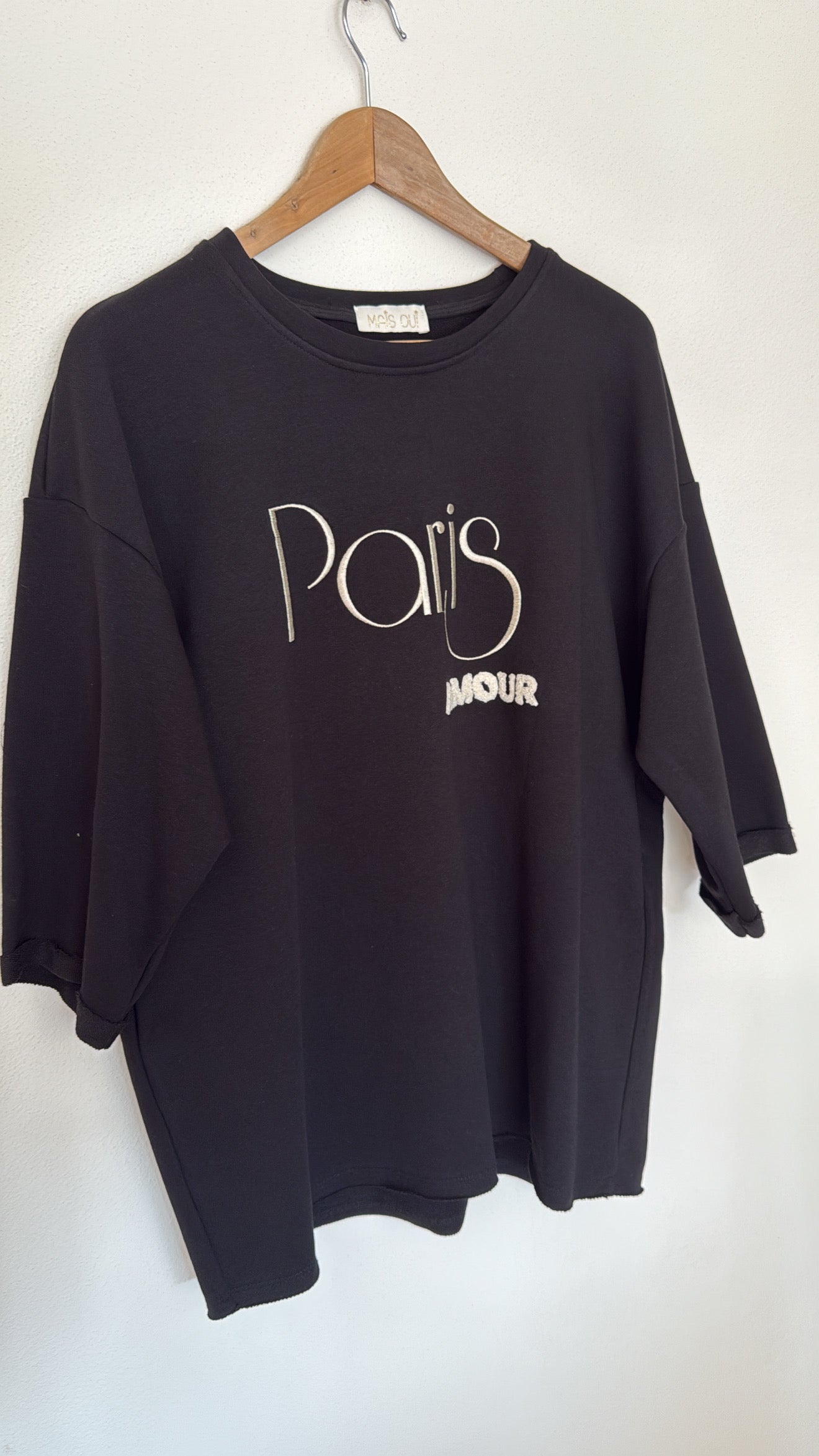 Maglia Paris Amour black