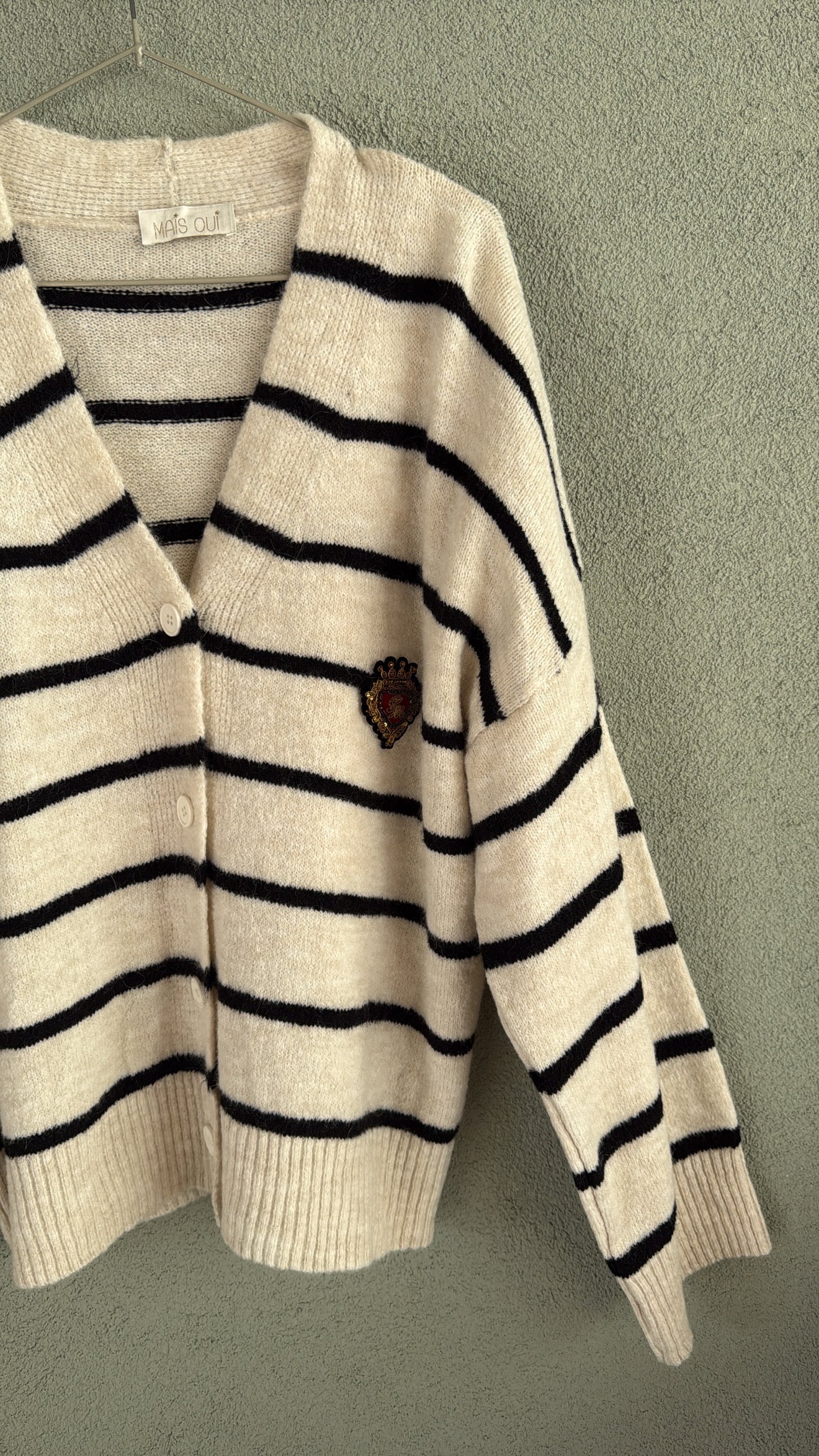 Cardigan Oxford White