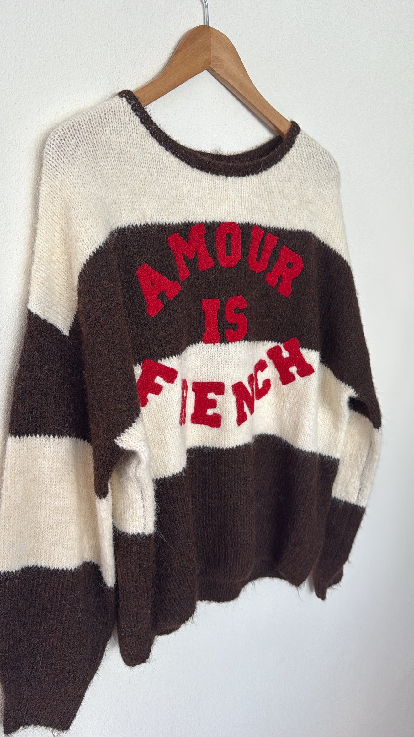 Maglione Amour is French choco