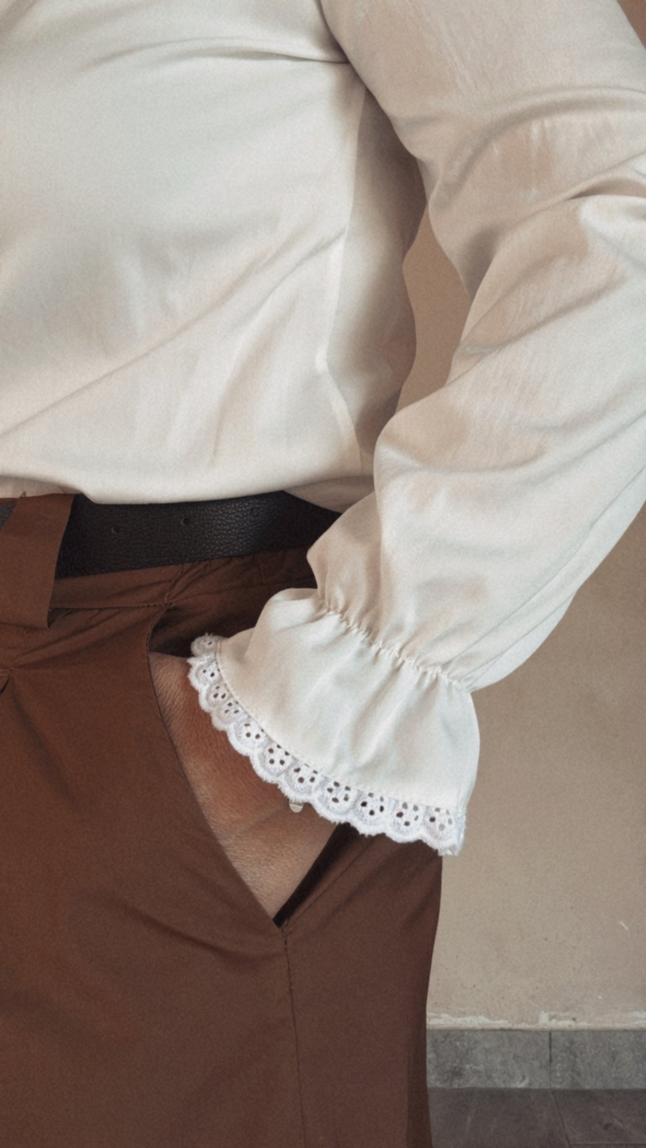Pantalone Beverly milk ciocco