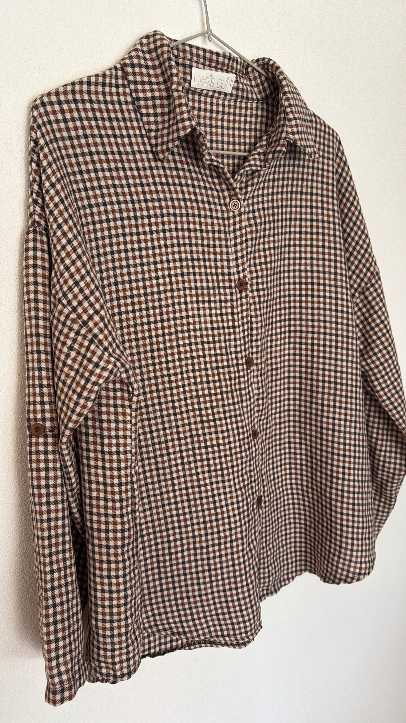 Camicia Wayne check choco