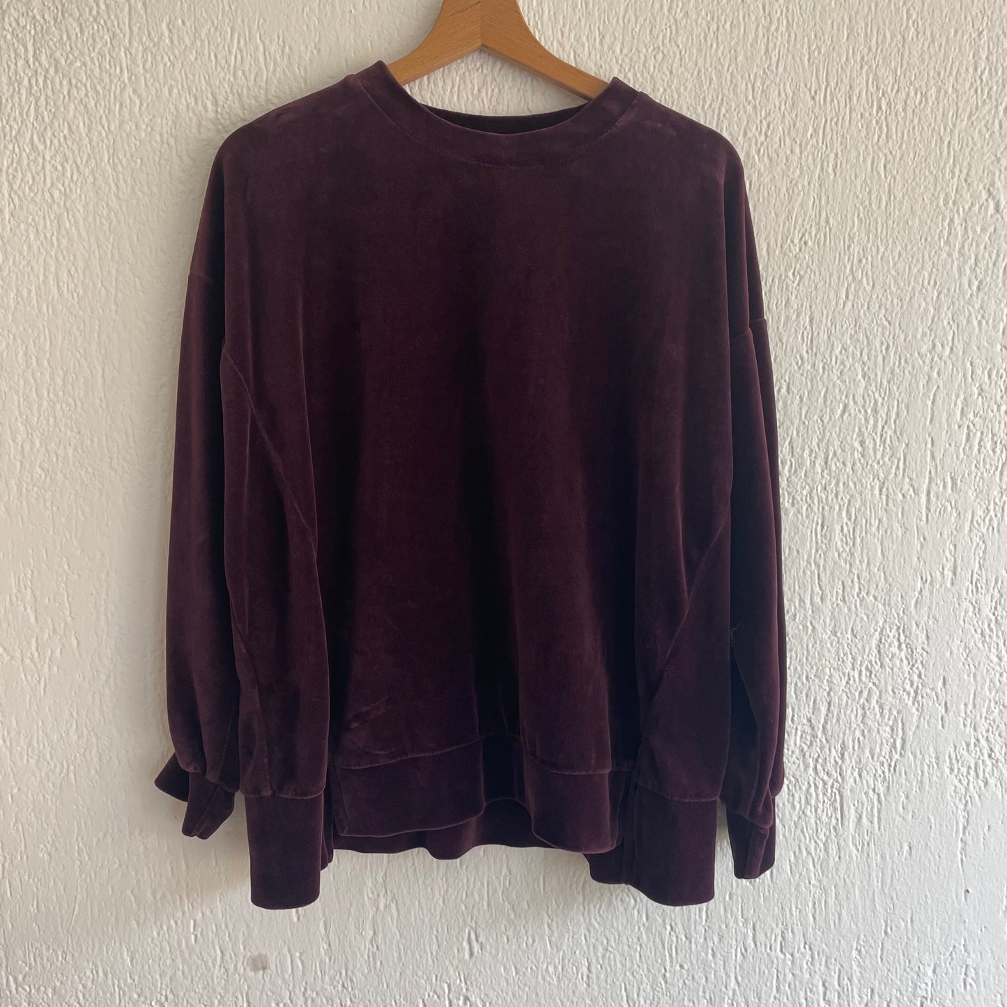 Tuta Jude velvet prune