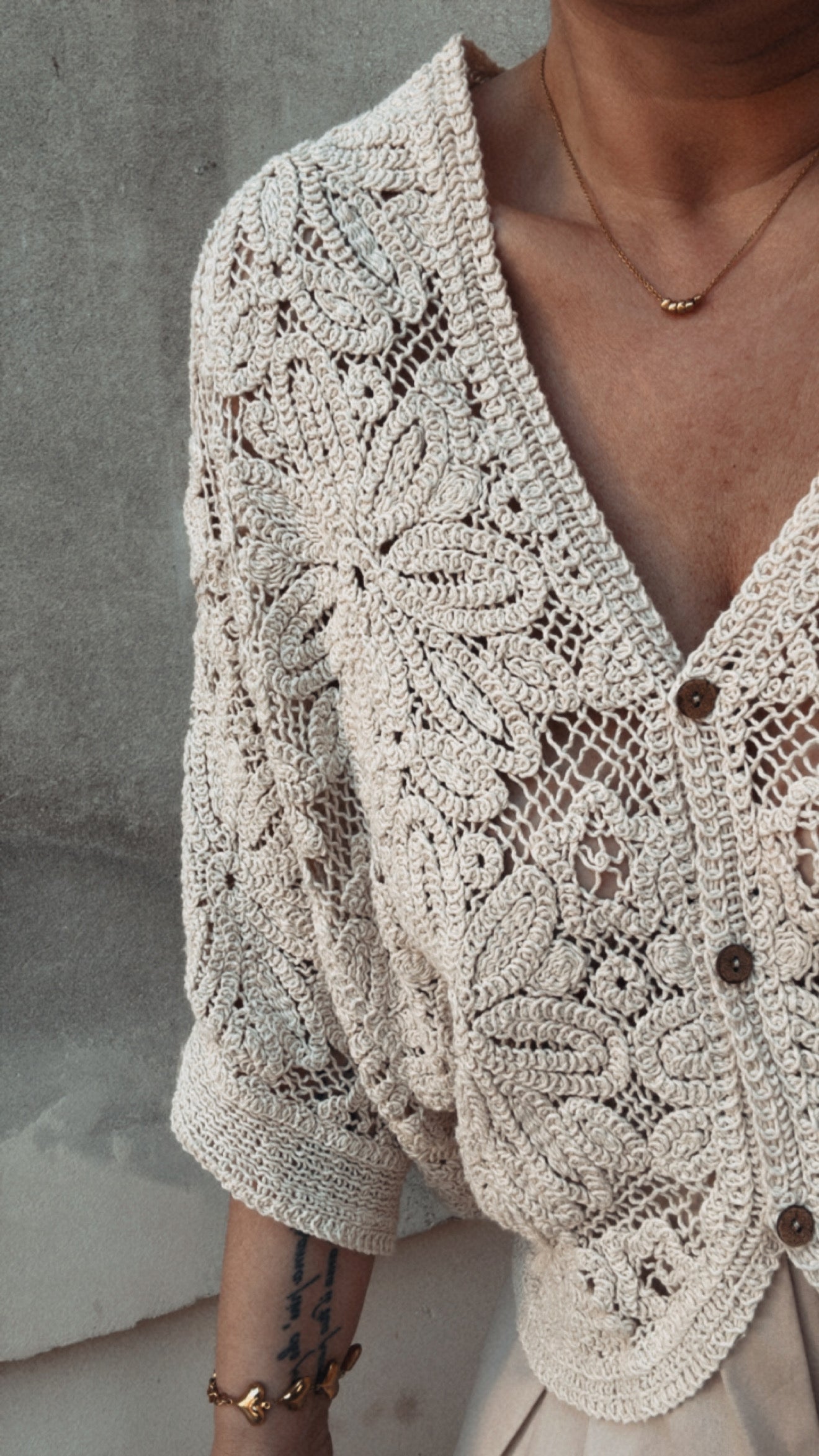 Cardigan Leà ecru