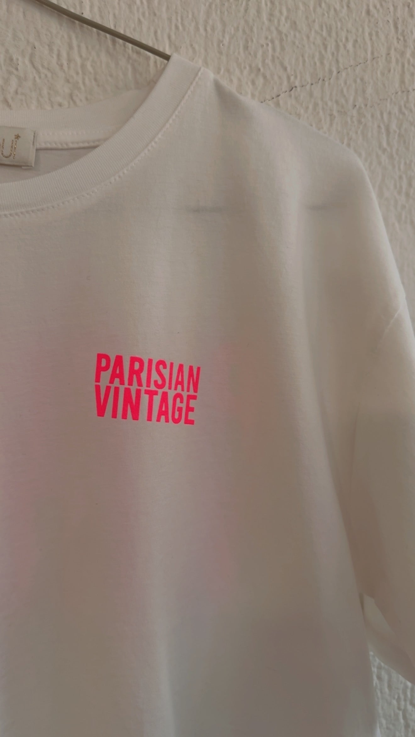 T-shirt Parisian Vintage bianca