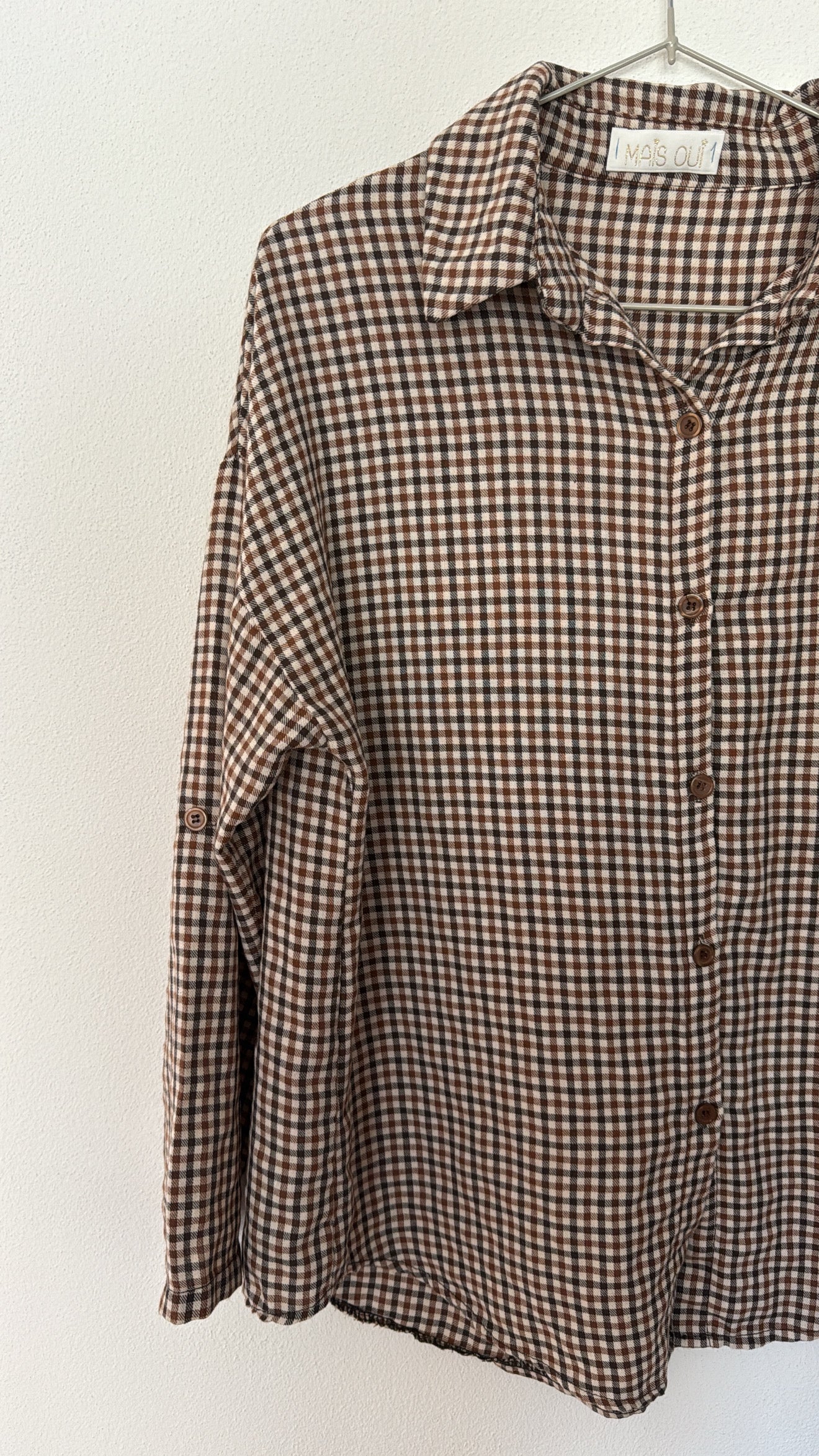 Camicia Wayne check choco