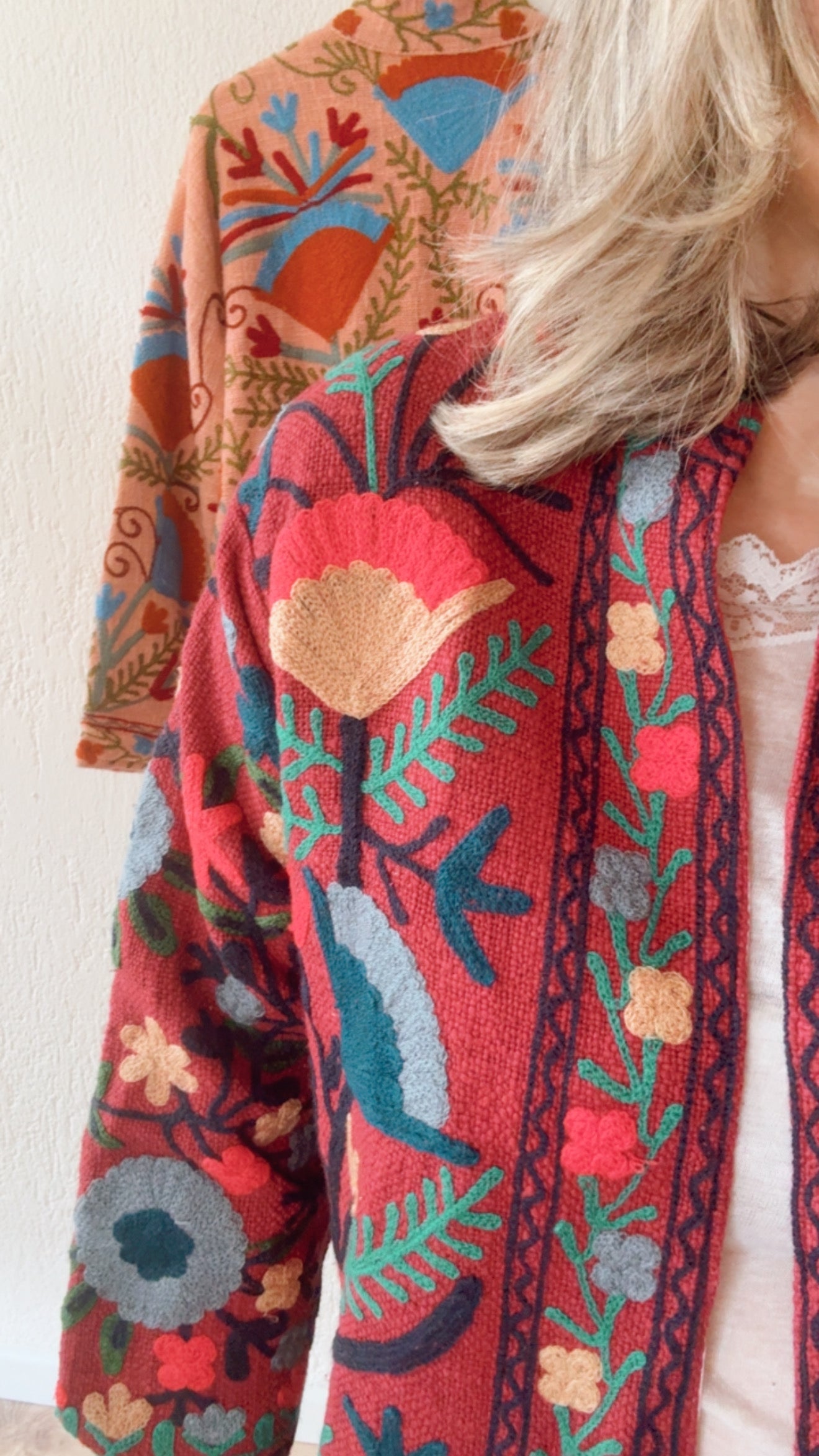 Giacca Kimono Patel Raspberry