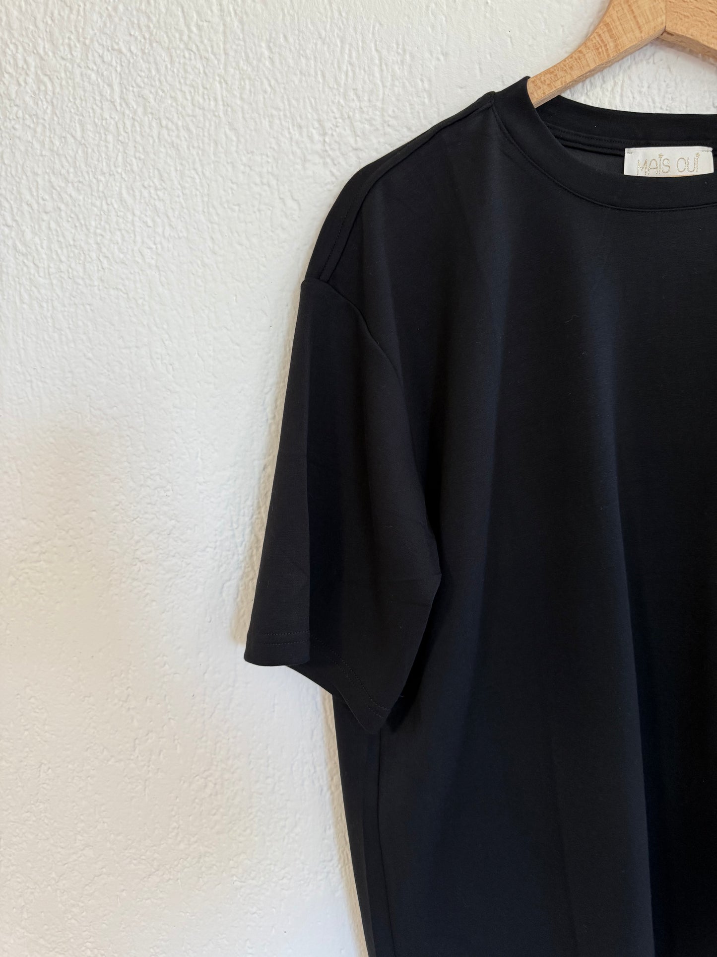 T-shirt Camelia nera