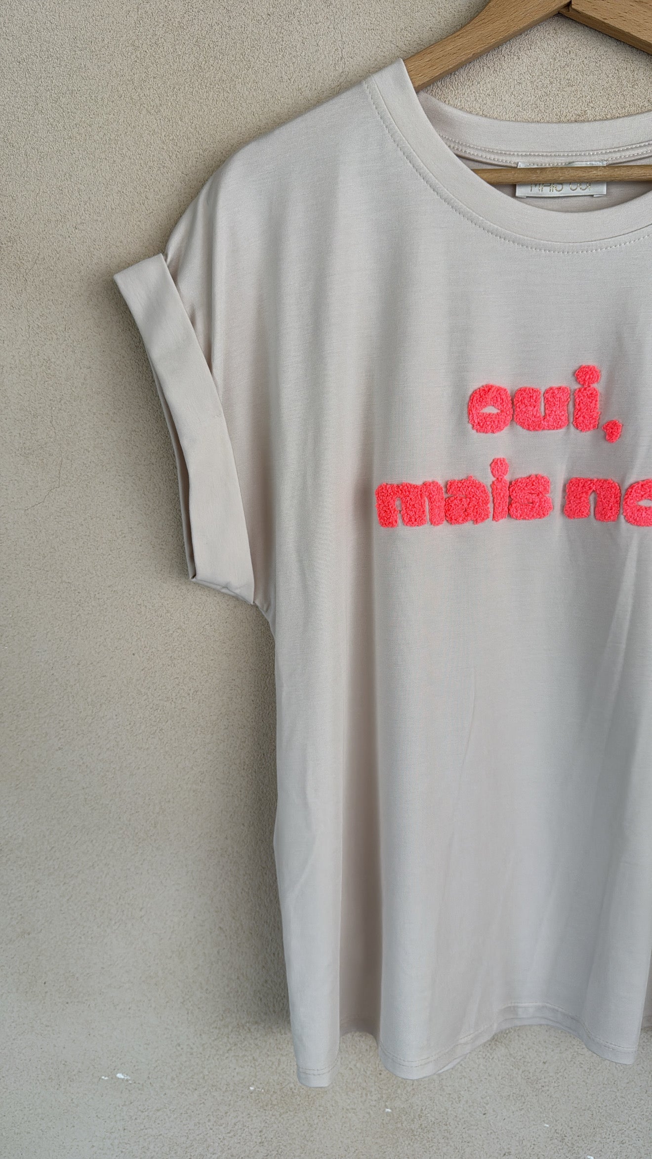 T-shirt OUI MAIS NON cipria