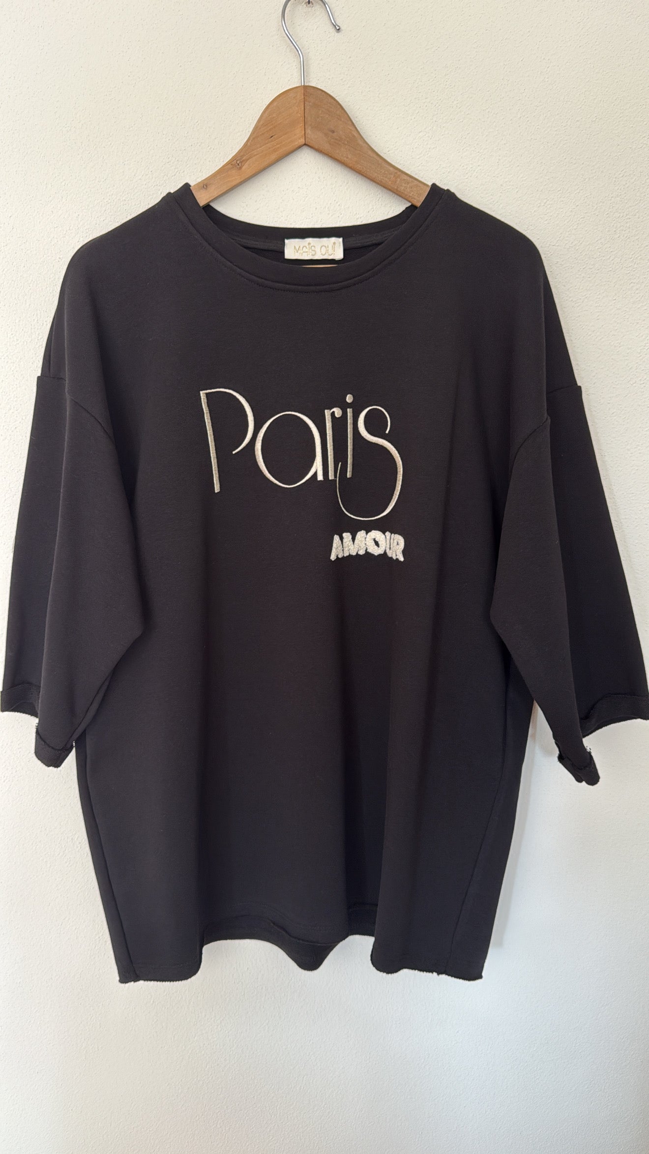 Maglia Paris Amour black