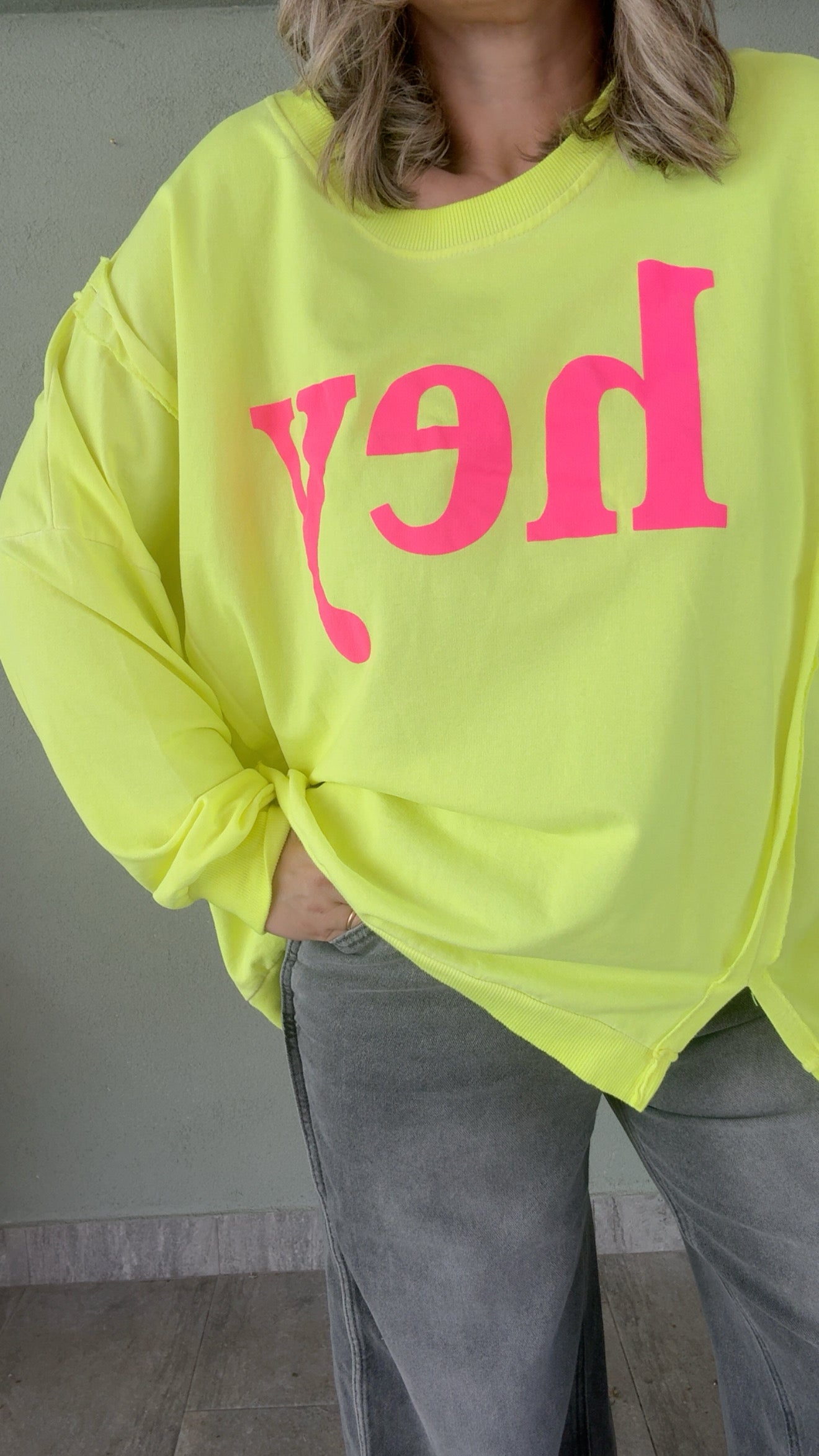 Maglia Hey Giallo Fluo