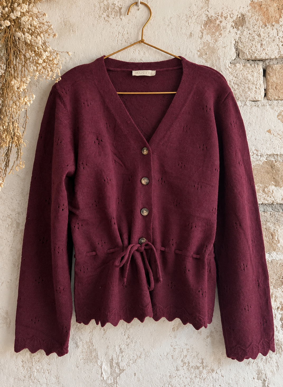 Cardigan Marion burgundy