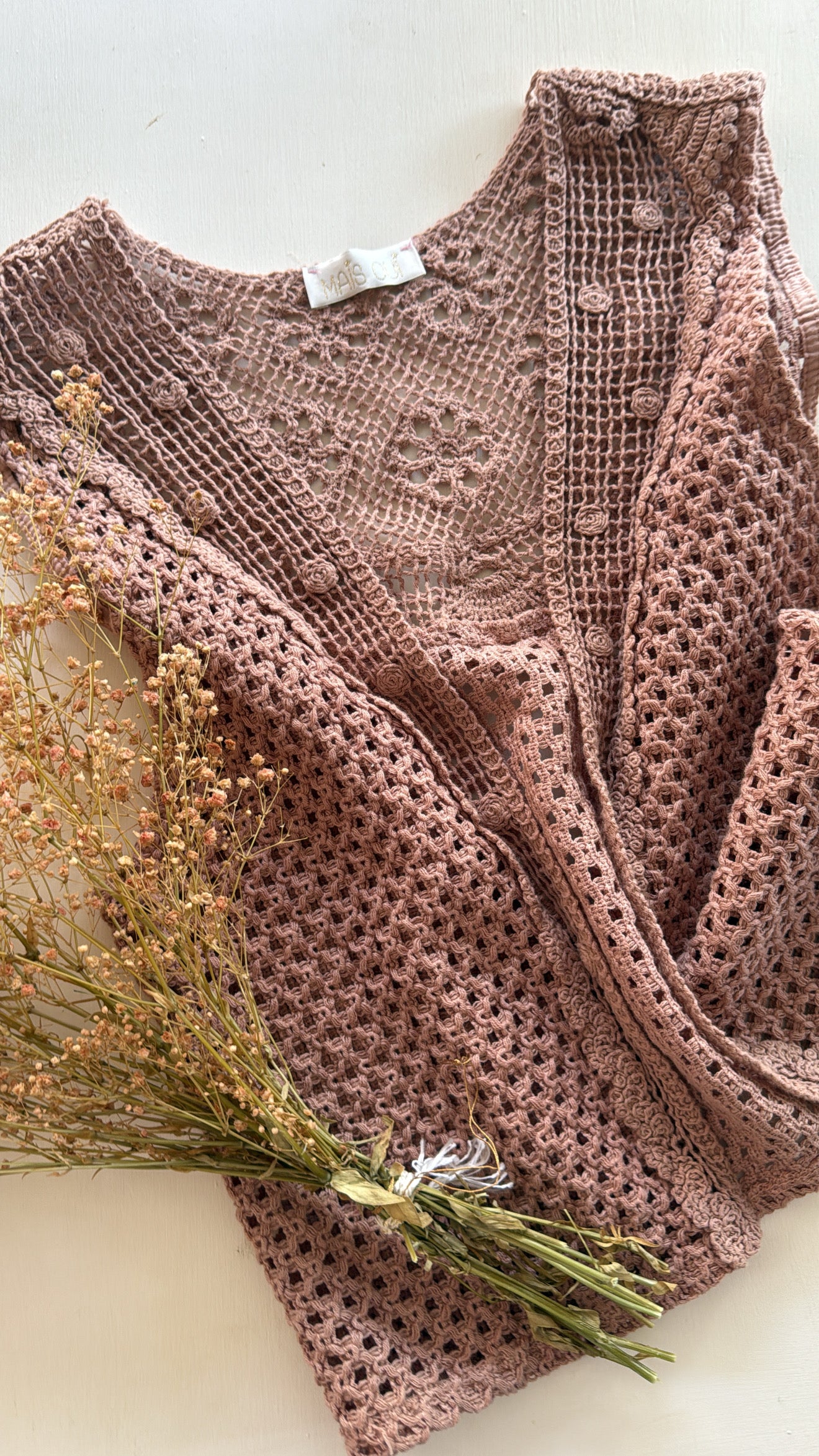 Gilet Numa vintage rose