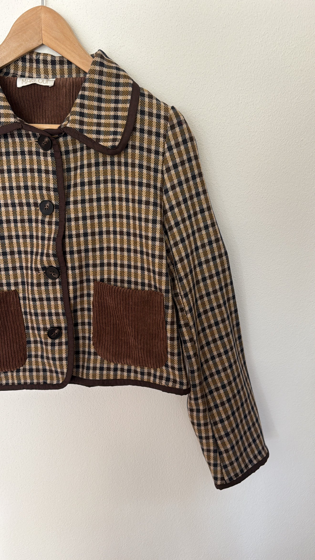 Giacca Roy check brown