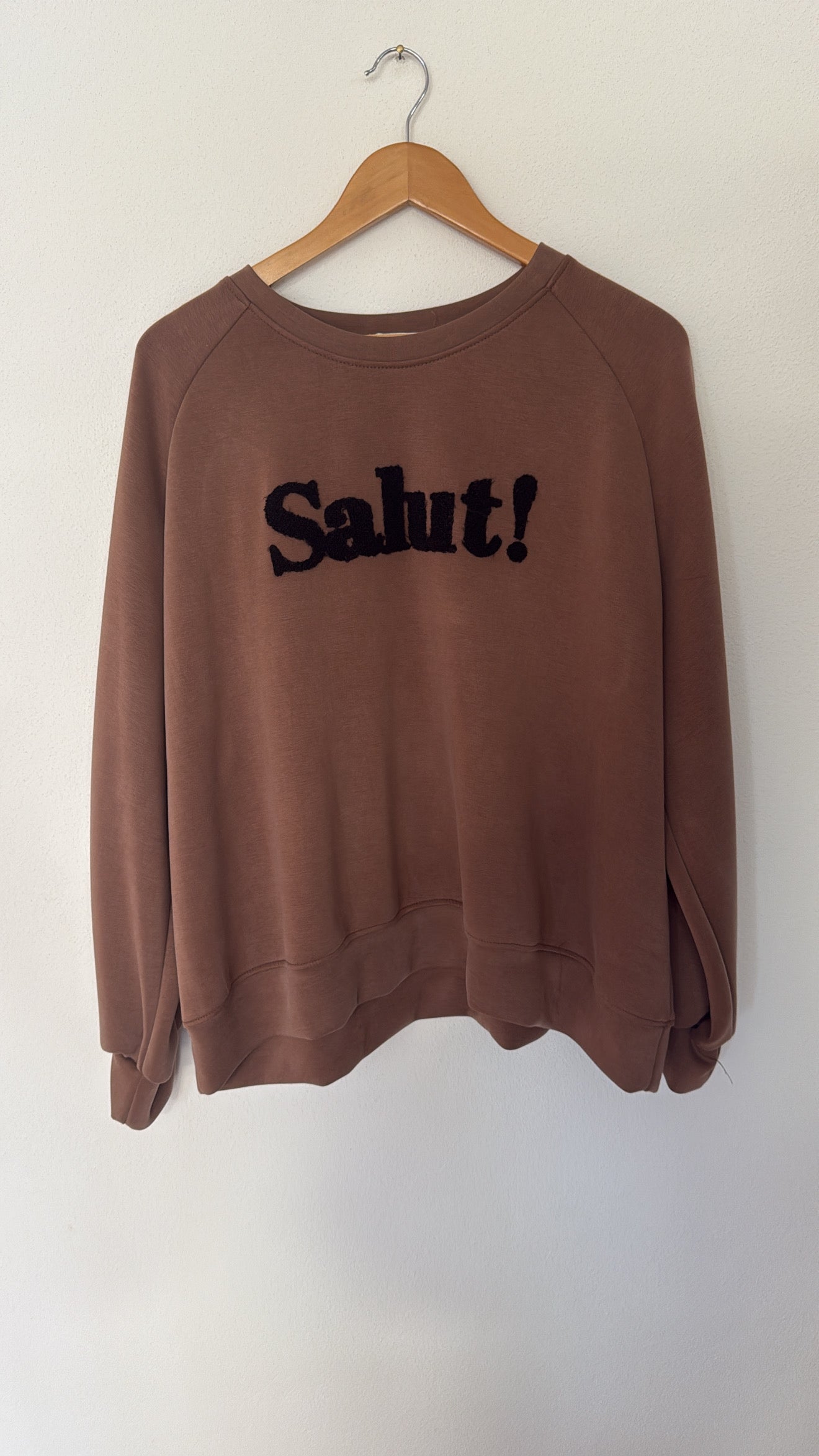 Felpa Salut! milk coffee