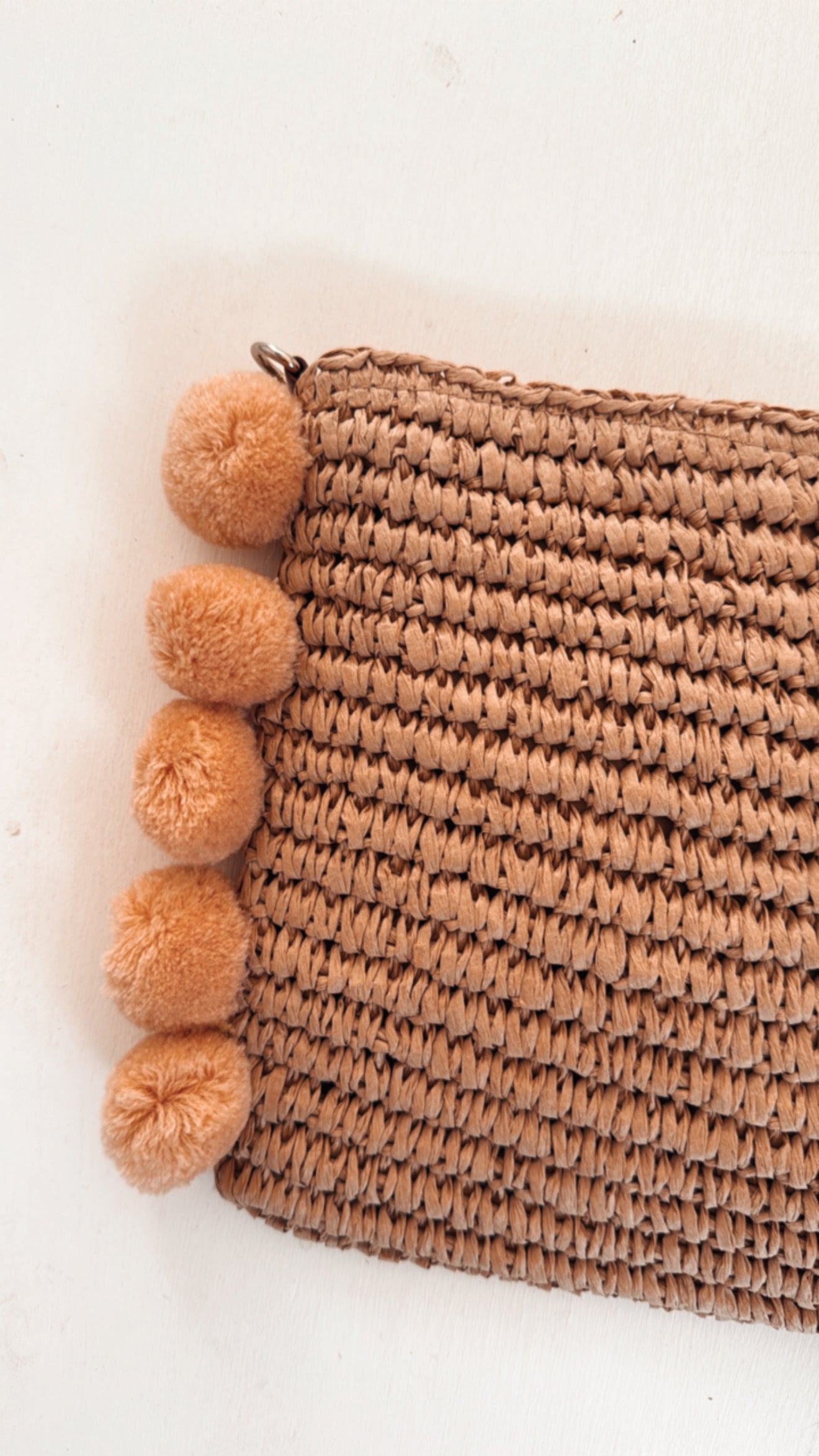 Borsa Pompon khaki