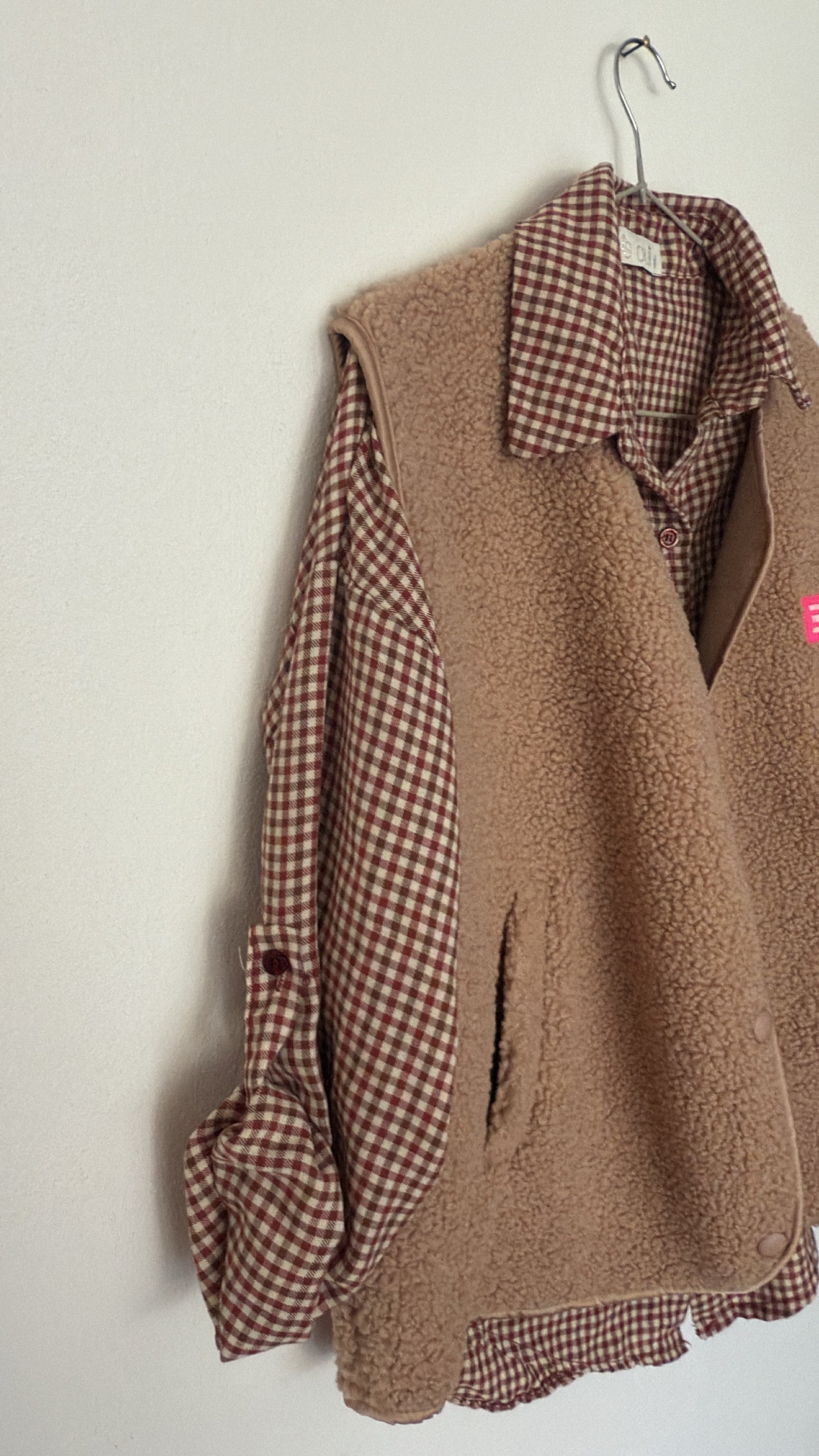 Camicia Wayne check cherry