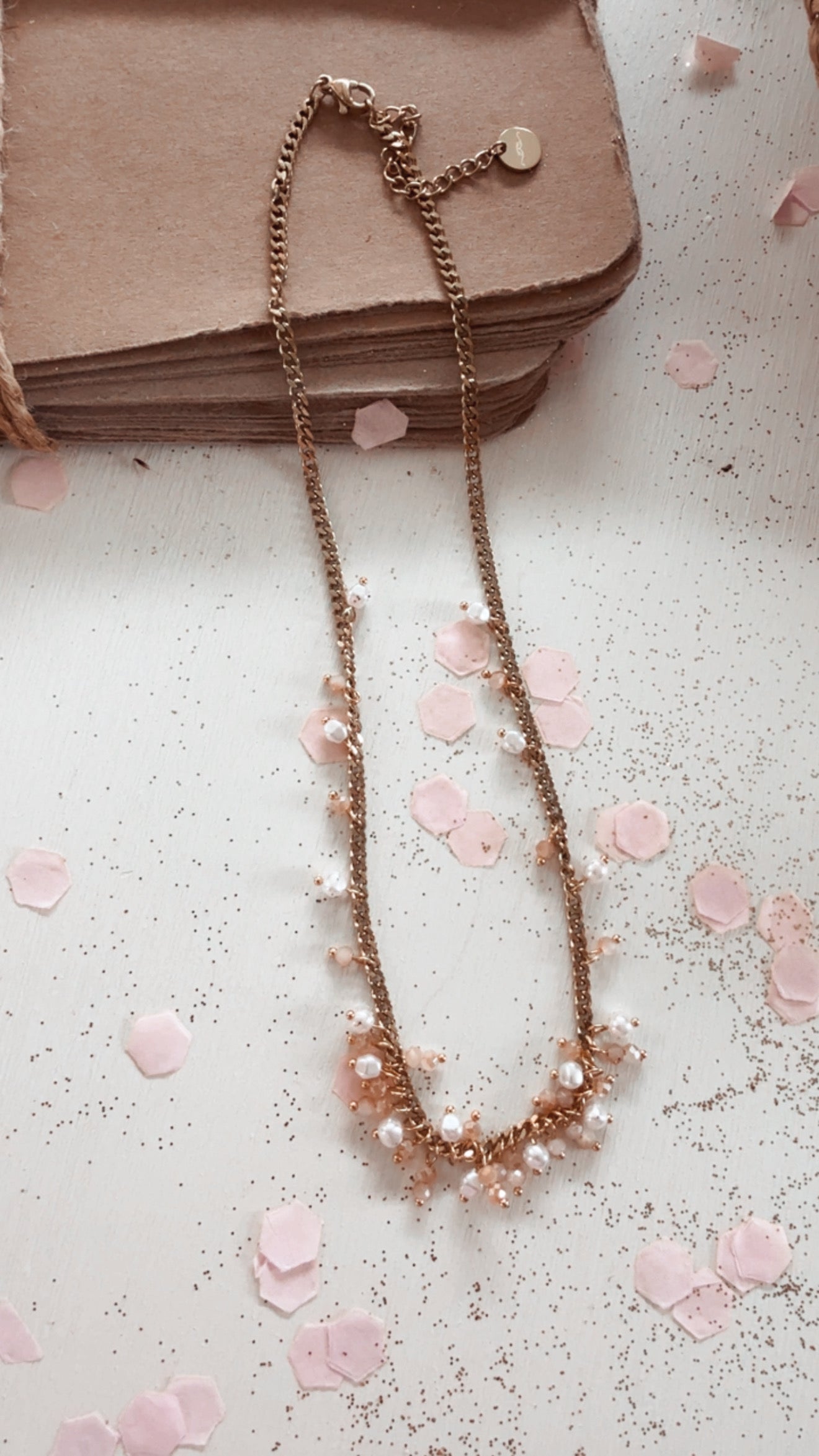 Girocollo Perla rose