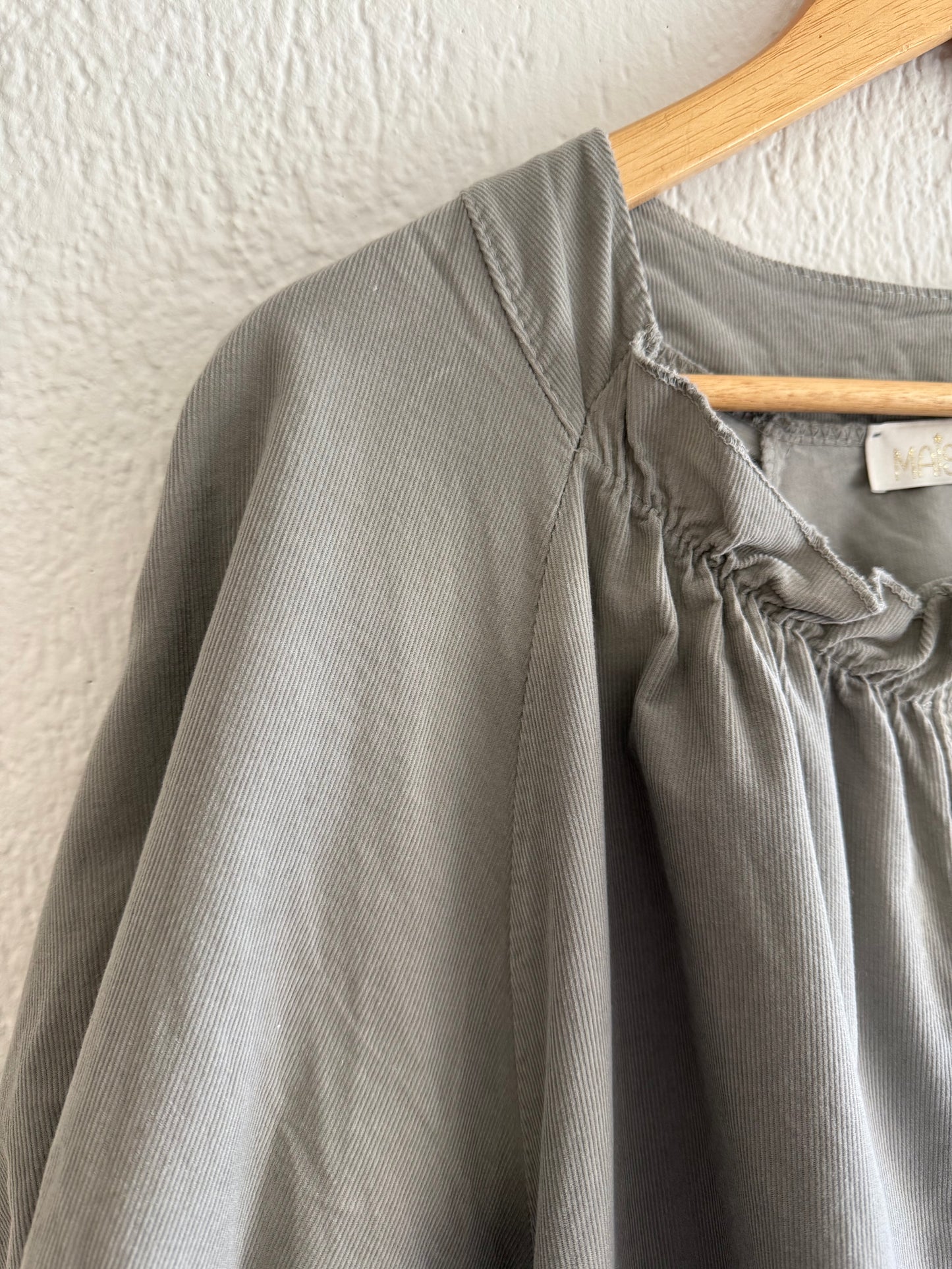 Camicia Angel microcostina grigia