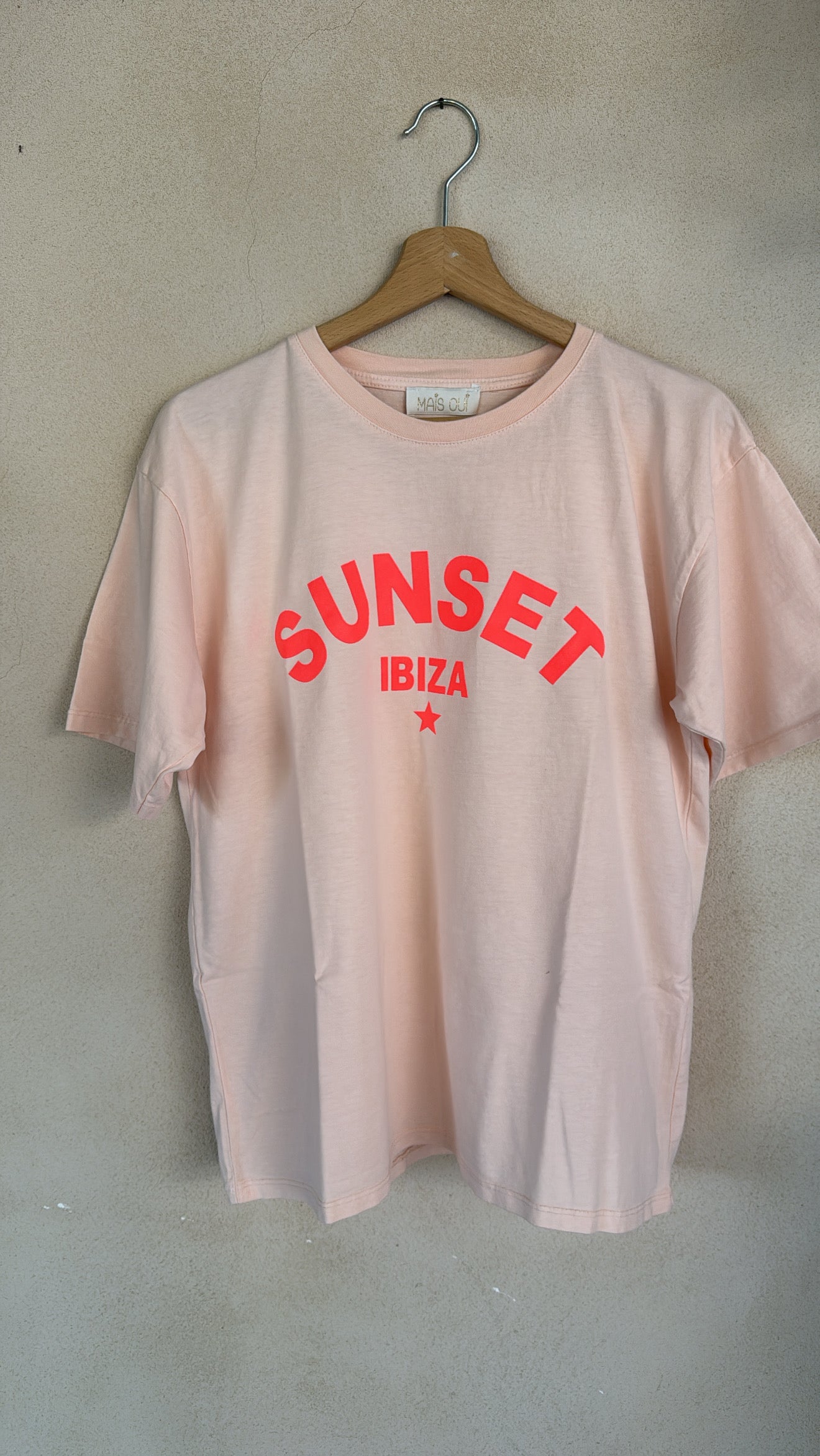 T-shirt SUNSET IBIZA rosa